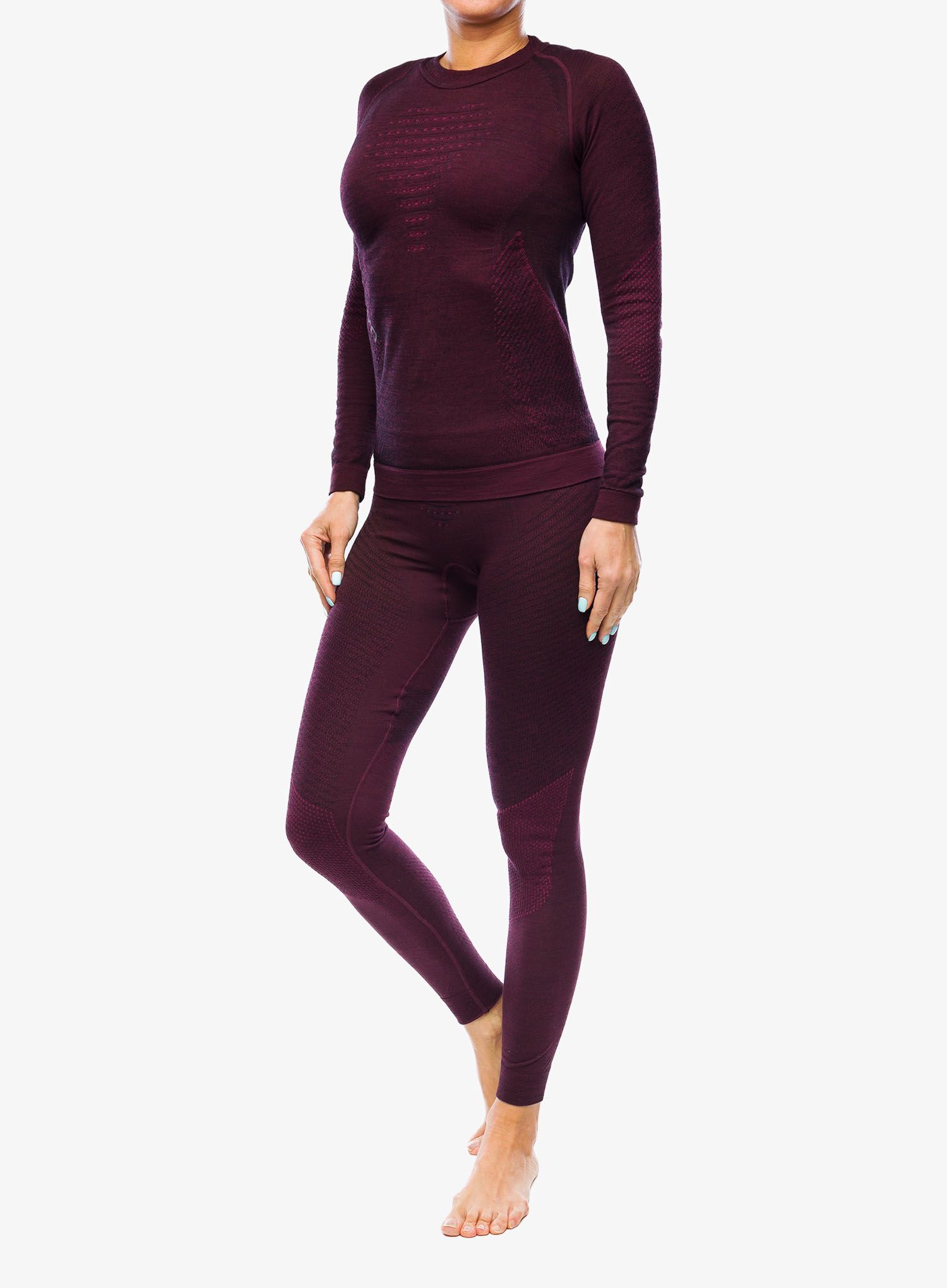 Dámská funkční mikina UYN Fusyon Biotech UW Shirt LS - windsor wine