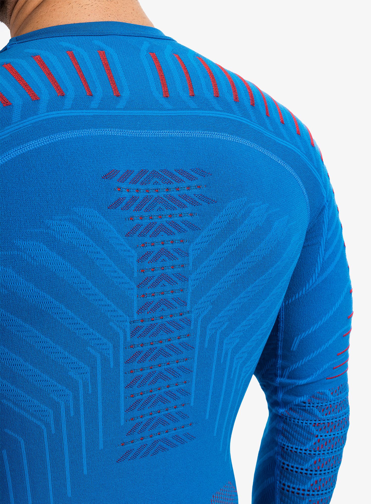 Funkční mikina UYN Resilyon UW Shirt LS Round Neck - blue/red