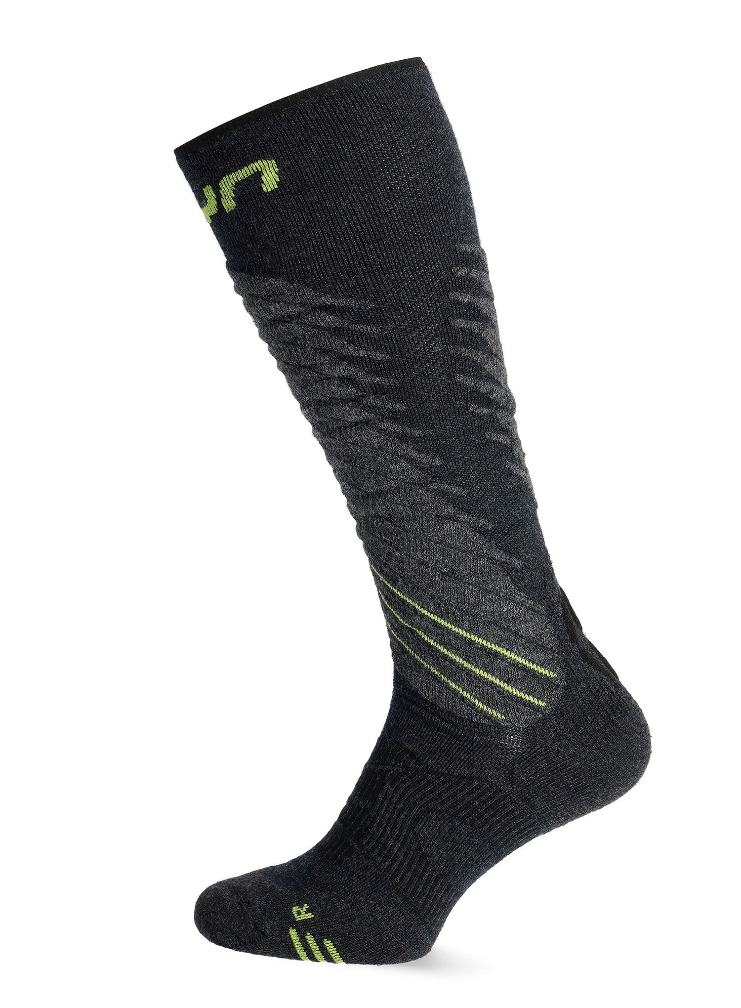 Lyžařské ponožky UYN Ski One Comfort Fit Socks - anthracite/lime