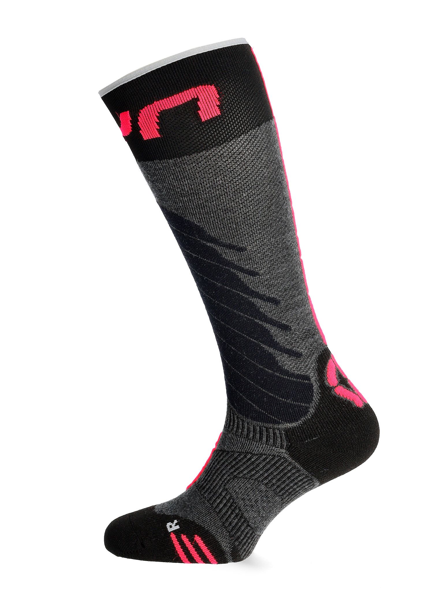 Dámské ponožky UYN Ski One Merino Socks - anthracite/pink