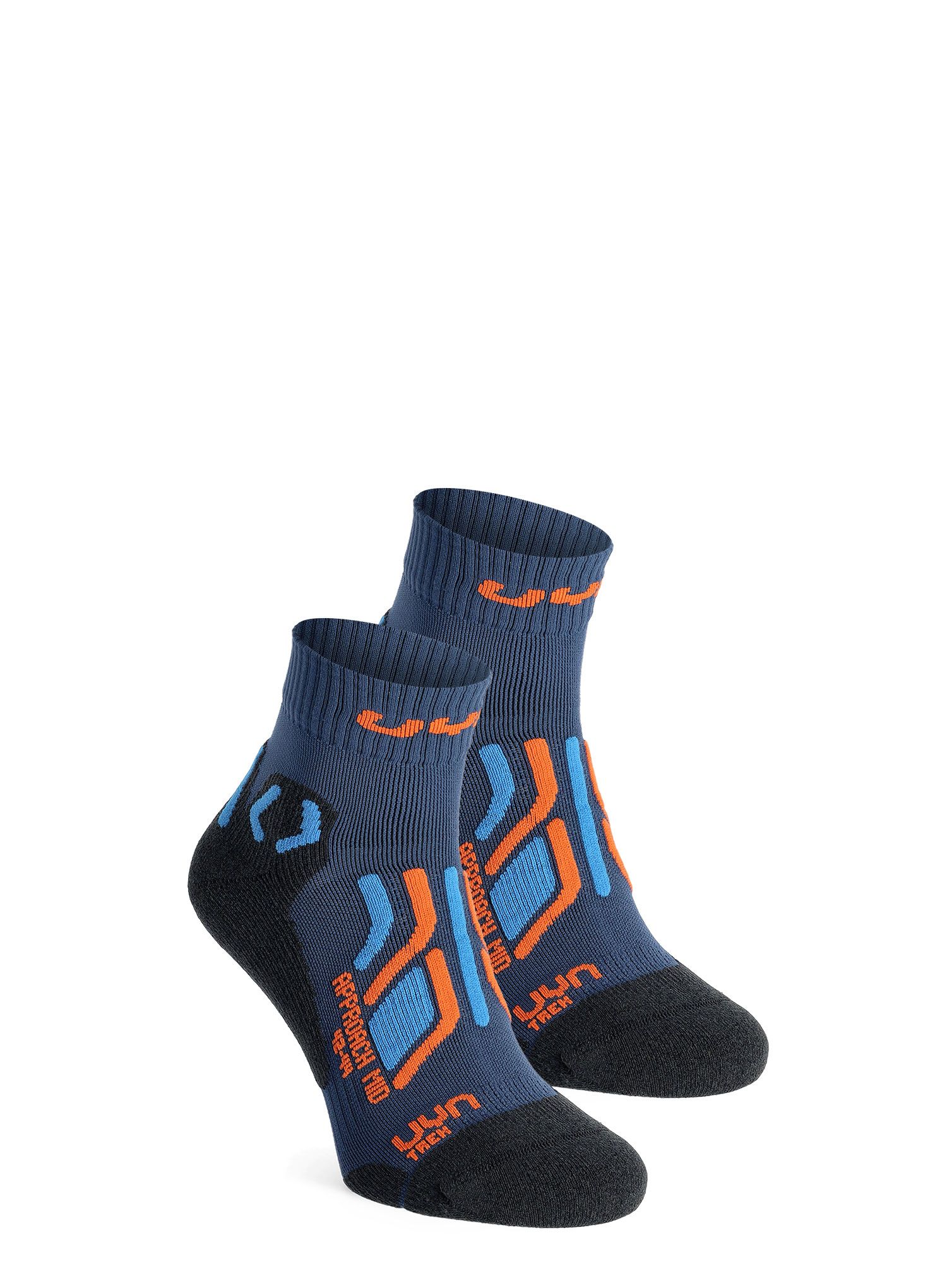 Ponožky UYN Trekking Approach Mid Socks 2-Pack - blue/orange/grey melange