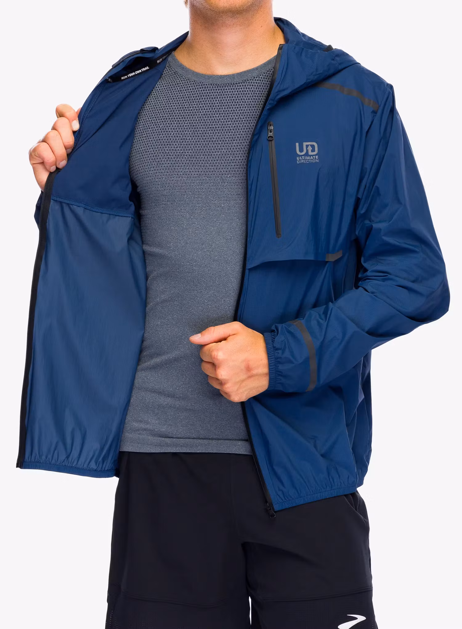 Větrovka Ultimate Direction Aerolight Wind Jacket - navy