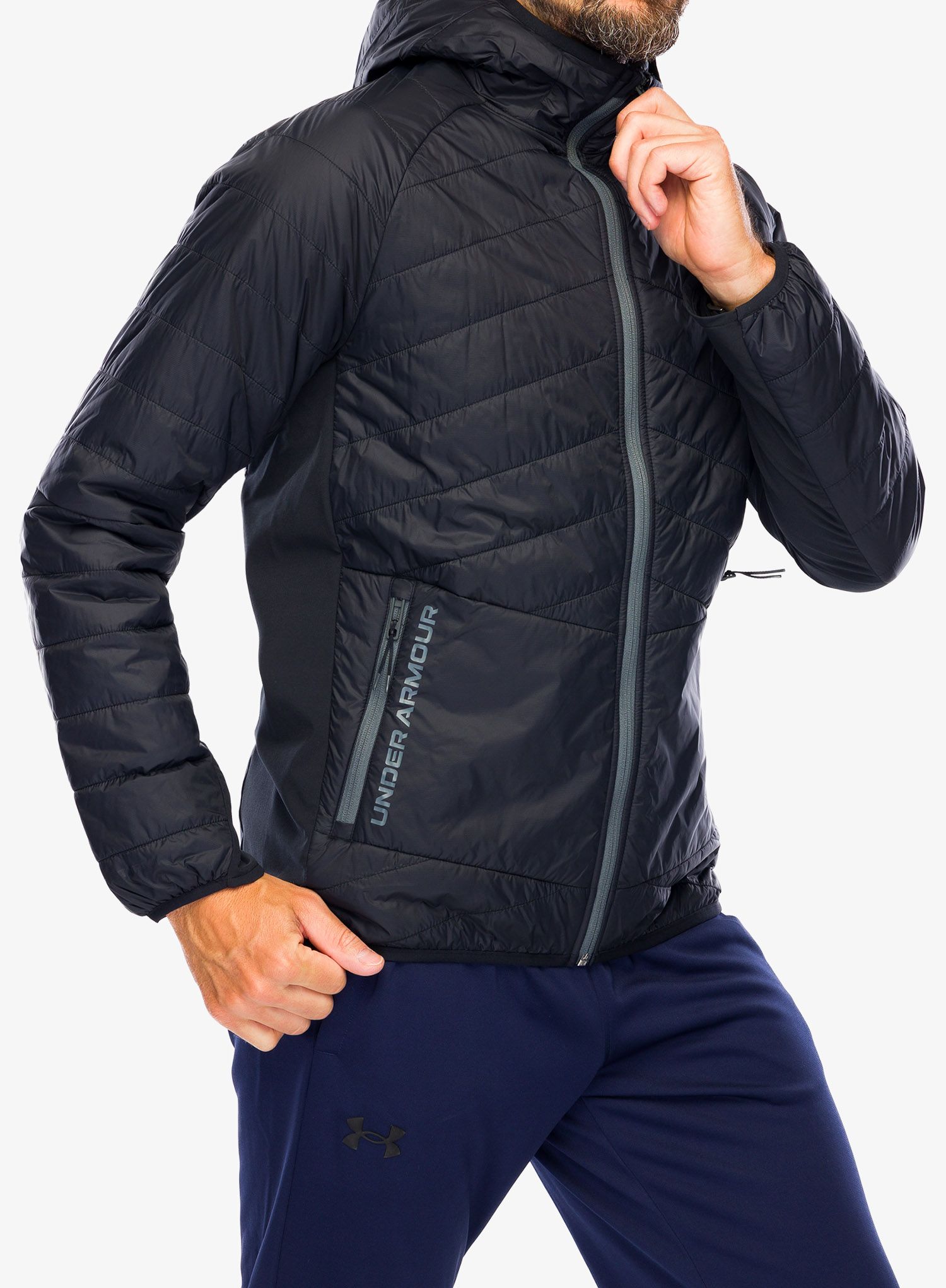 Hybridní bunda Under Armour Active Hybrid Jacket - black/pitch gray