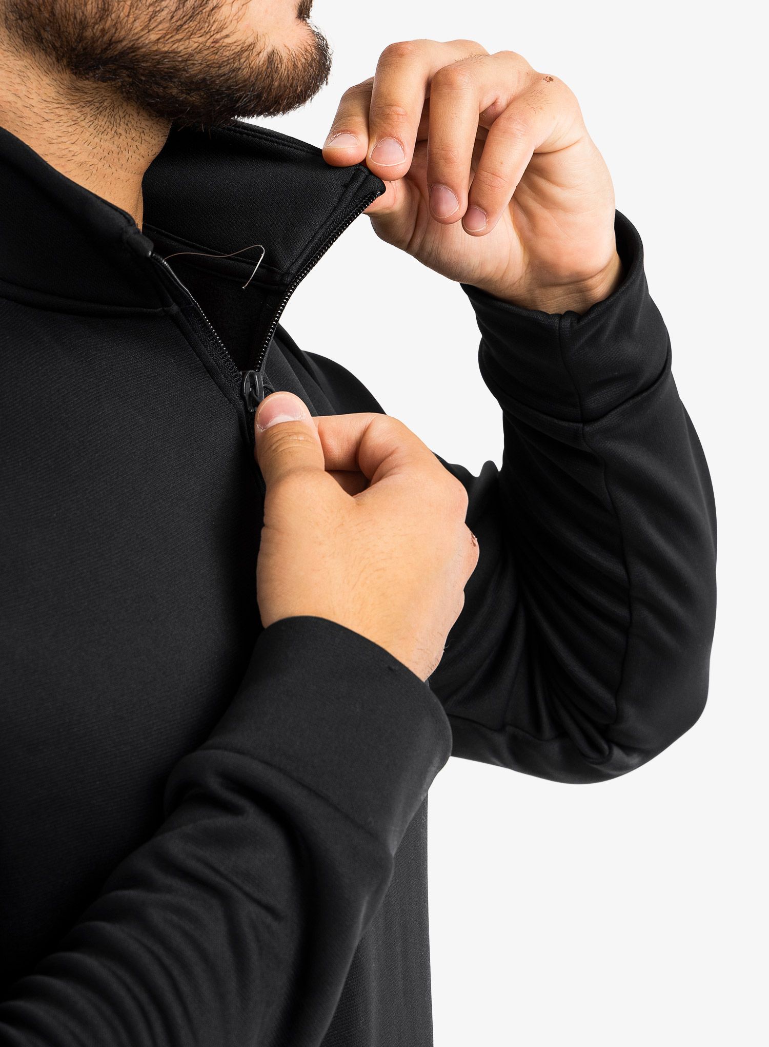 Mikina bez kapuce Under Armour Armour Fleece 1/4 Zip - black