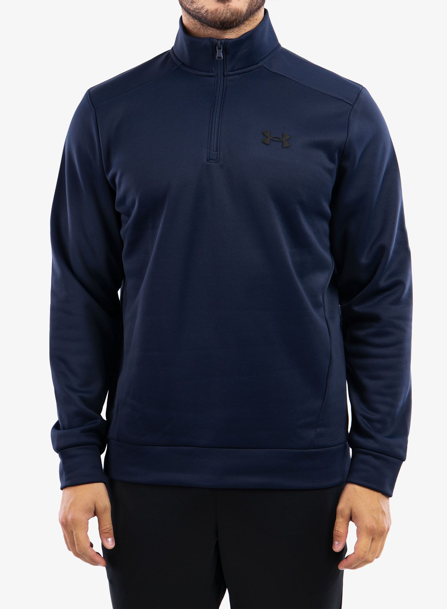 Mikina bez kapuce Under Armour Armour Fleece 1/4 Zip - midnight navy/blk