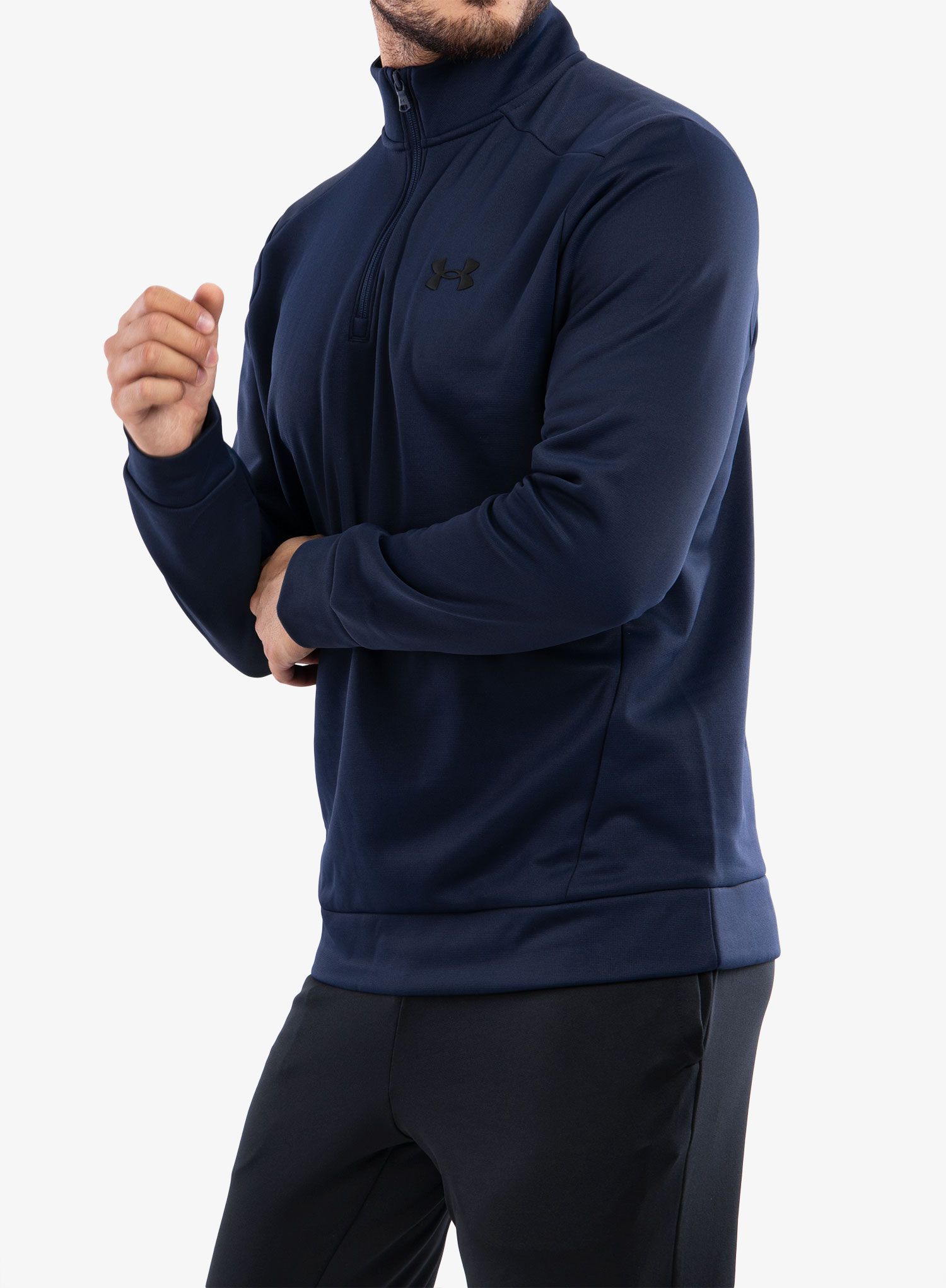 Mikina bez kapuce Under Armour Armour Fleece 1/4 Zip - midnight navy/blk