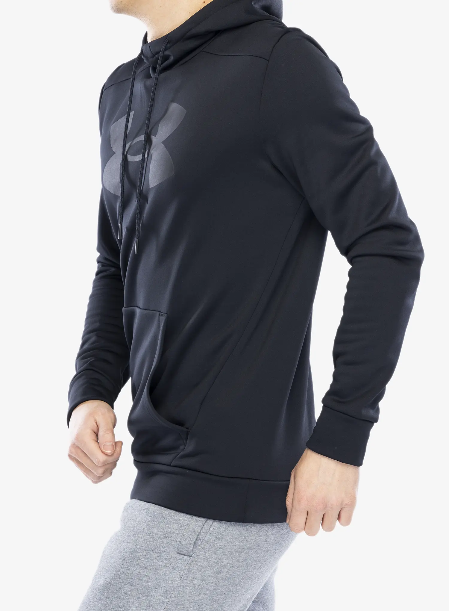 Mikina s kapucí Under Armour Armour Fleece Big Logo Hoodie - black/black