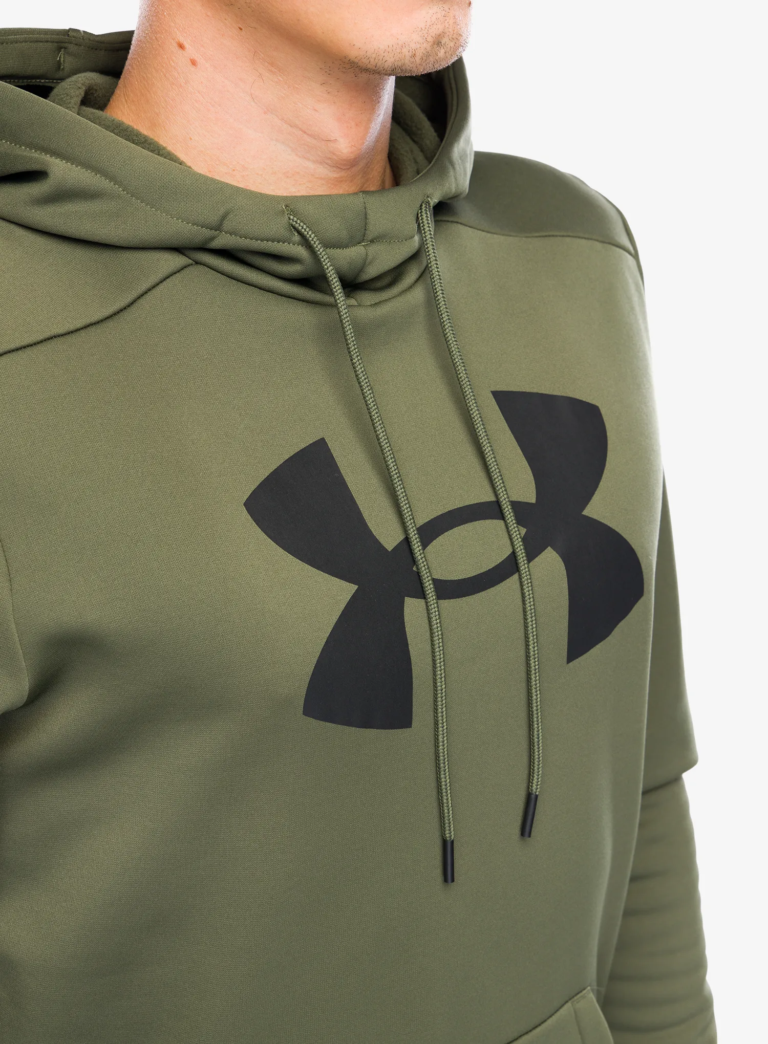 Mikina s kapucí Under Armour Armour Fleece Big Logo Hoodie - marine od green/black