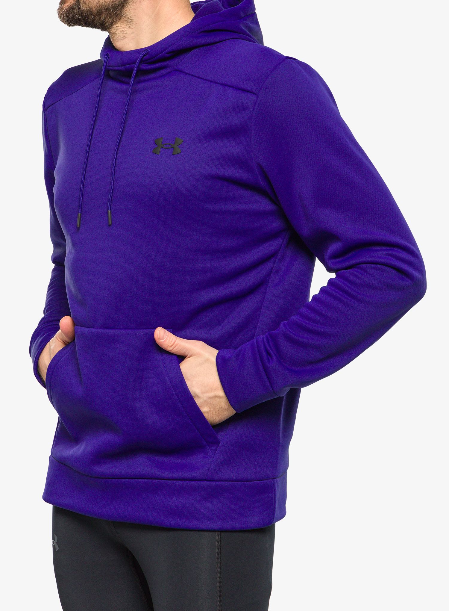 Pánská mikina Under Armour UA Armour Fleece Hoodie - sonar blue/black