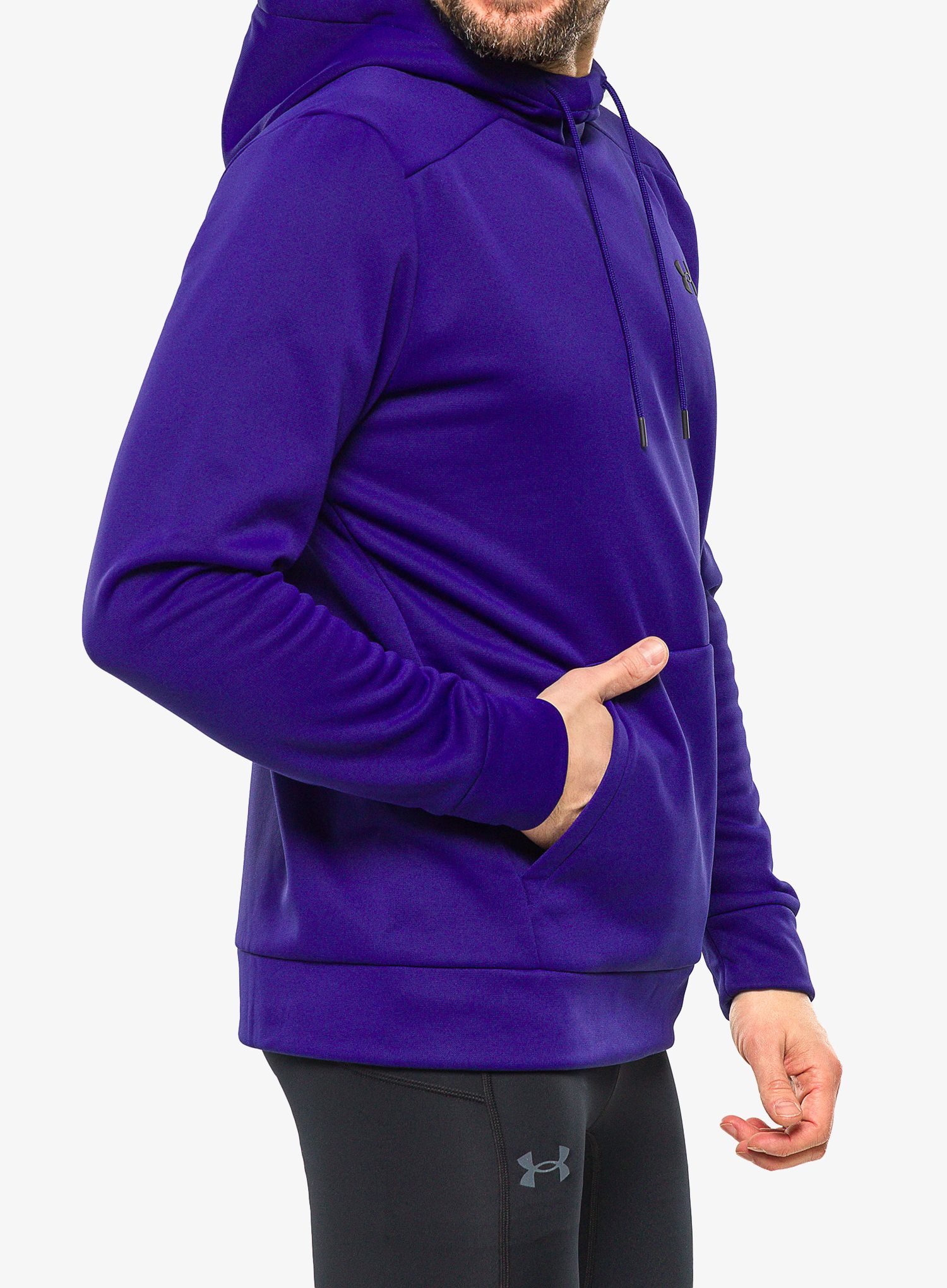Pánská mikina Under Armour UA Armour Fleece Hoodie - sonar blue/black