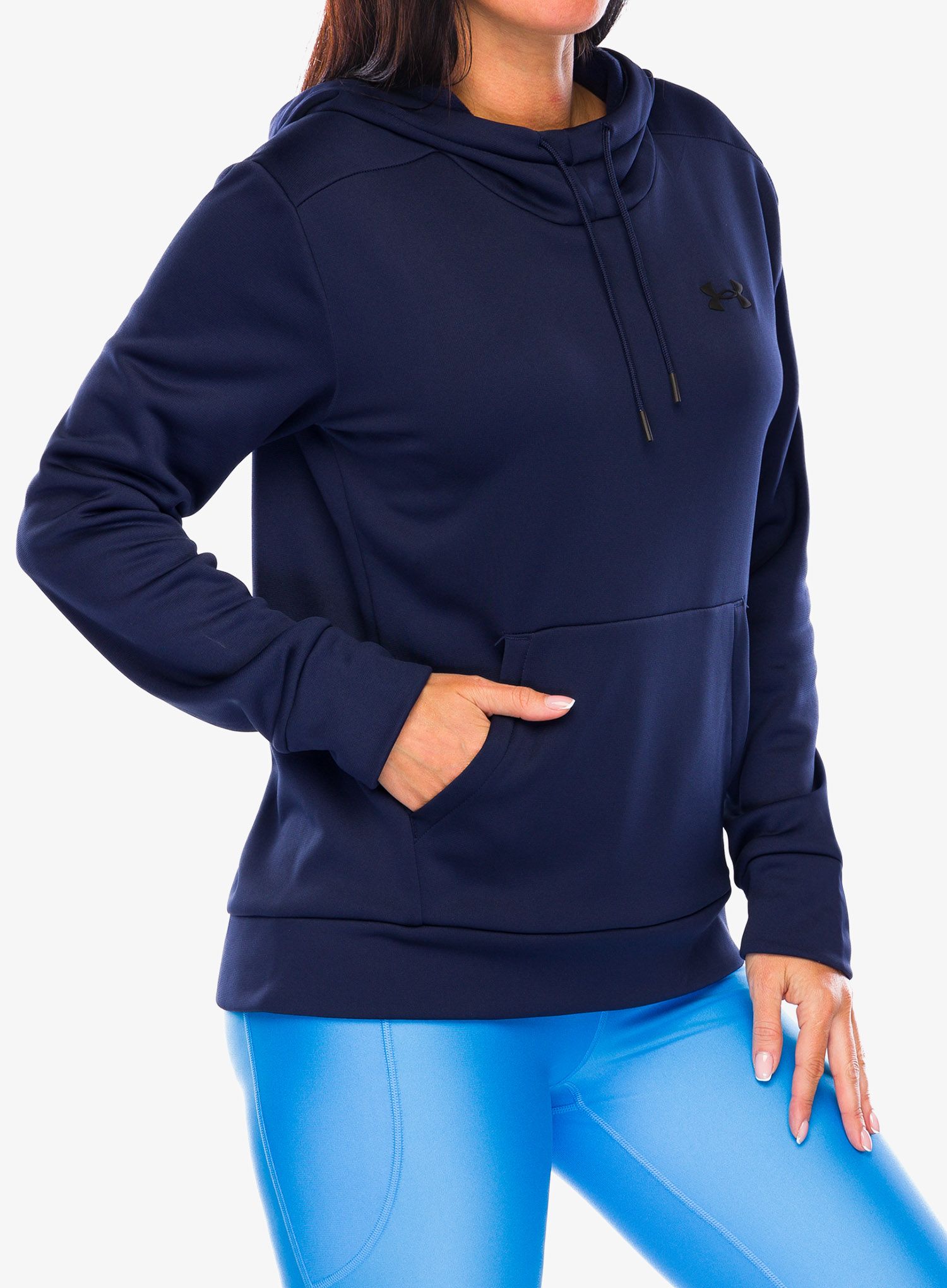 Dámská mikina Under Armour Armour Fleece LC Hoodie - midnight navy/black