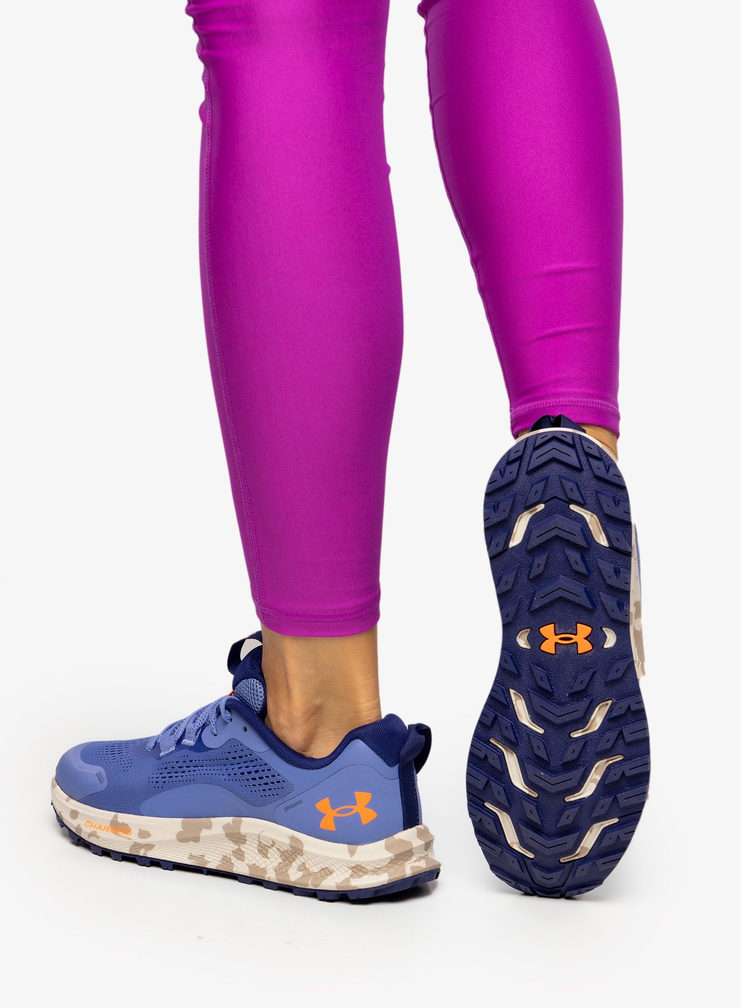 Dámské boty Under Armour Charged Bandit TR 2 - baja blue/sahara/orange blast