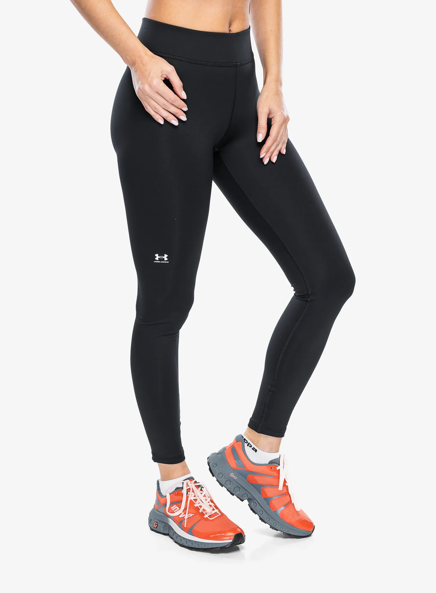 Dámské tréninkové legíny Under Armour ColdGear Authentics Leggings - black/white