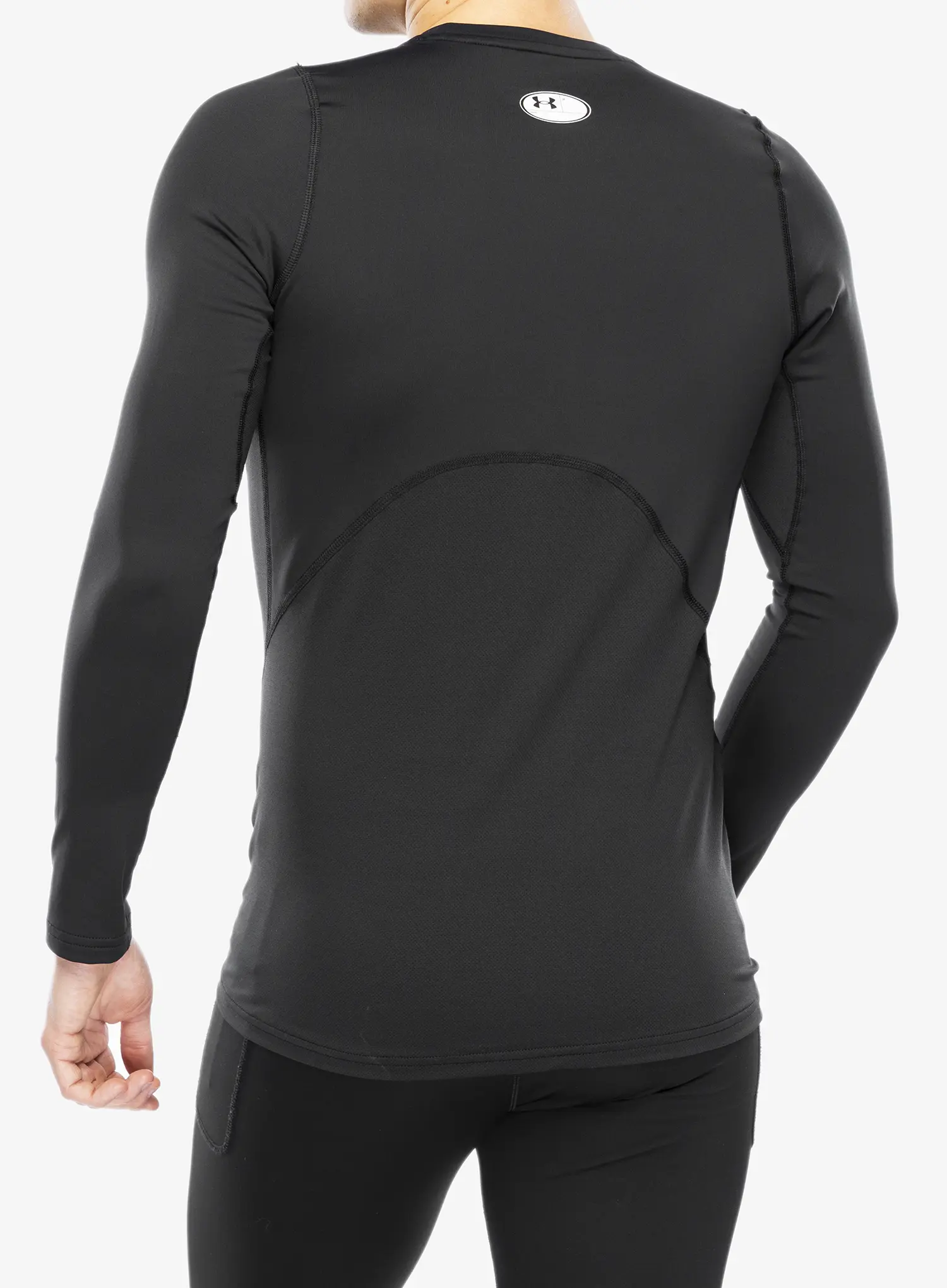 Mikina Under Armour ColdGear Fitted Crew - black/white