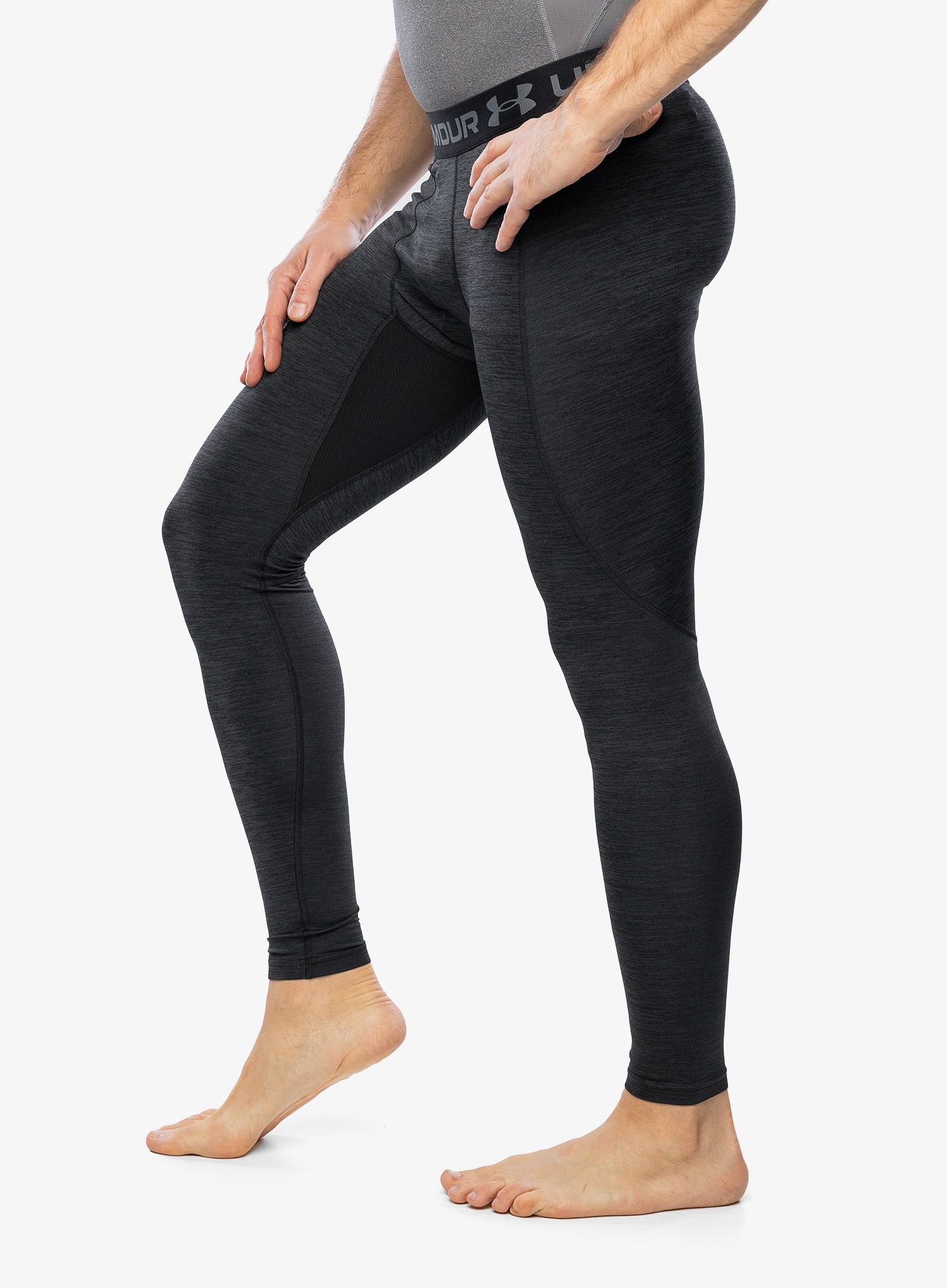Termolegíny Under Armour ColdGear Twist Leggings - black/pitch gray