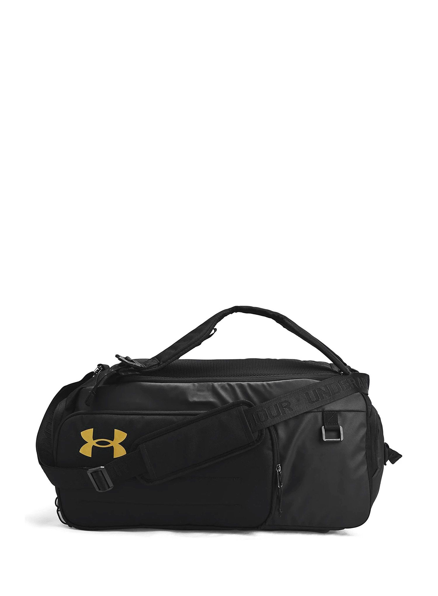 Taška Under Armour Contain Duo Medium BP Duffle - black/metallic gold
