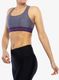 Sportovní podprsenka Under Armour Crossback Mid Heather - steel/strobe