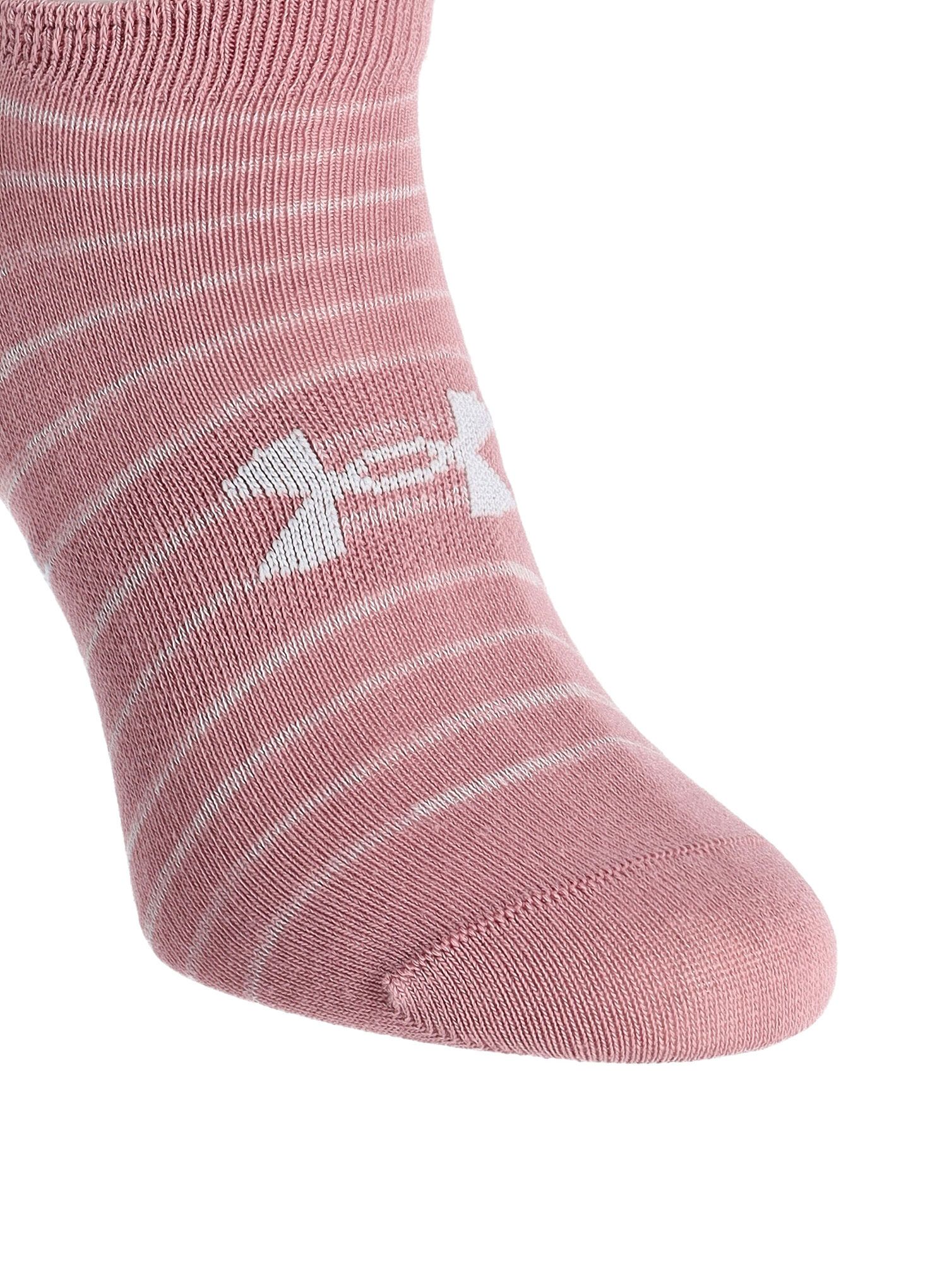 Ponožky Under Armour Essential No Show 6-pack - pink elixir/halo gray