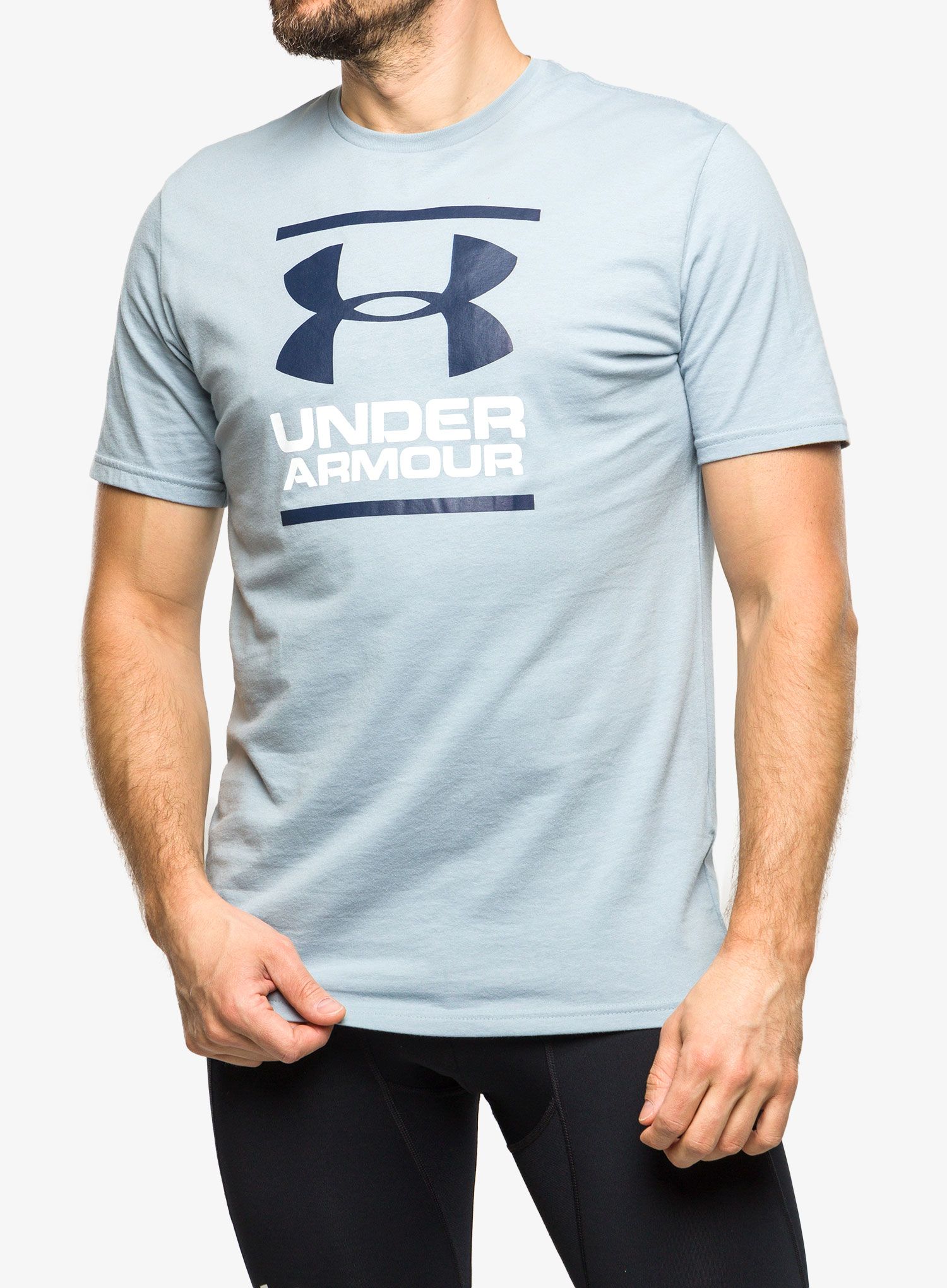 Pánské tričko Under Armour GL Foundation SS T - harbor blue/white