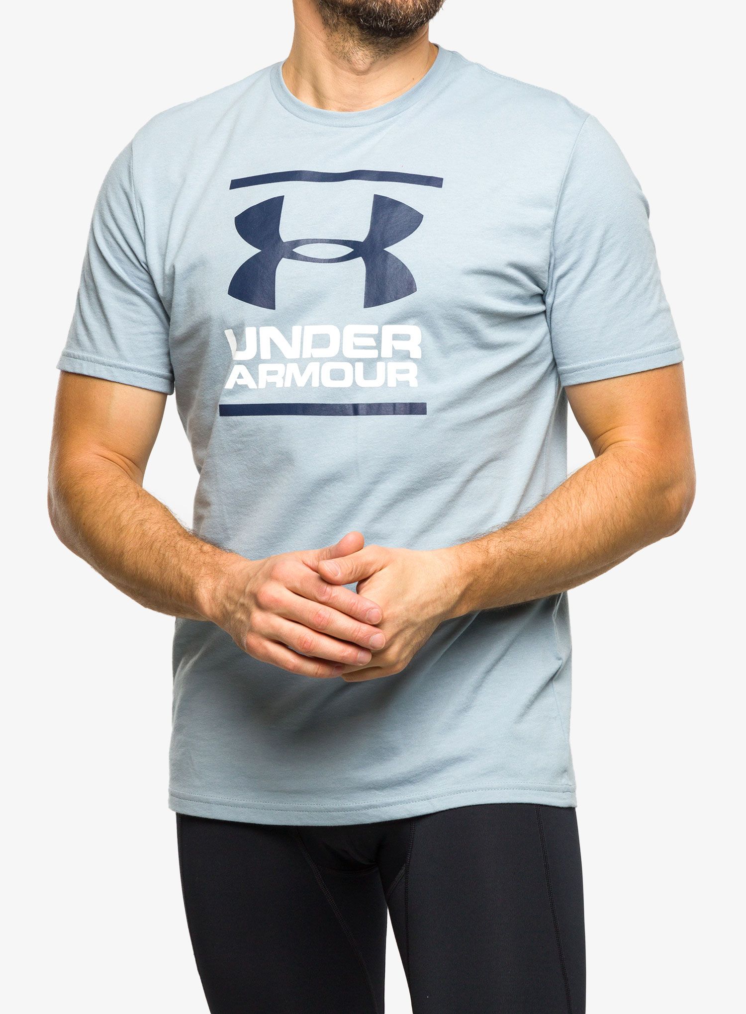 Pánské tričko Under Armour GL Foundation SS T - harbor blue/white