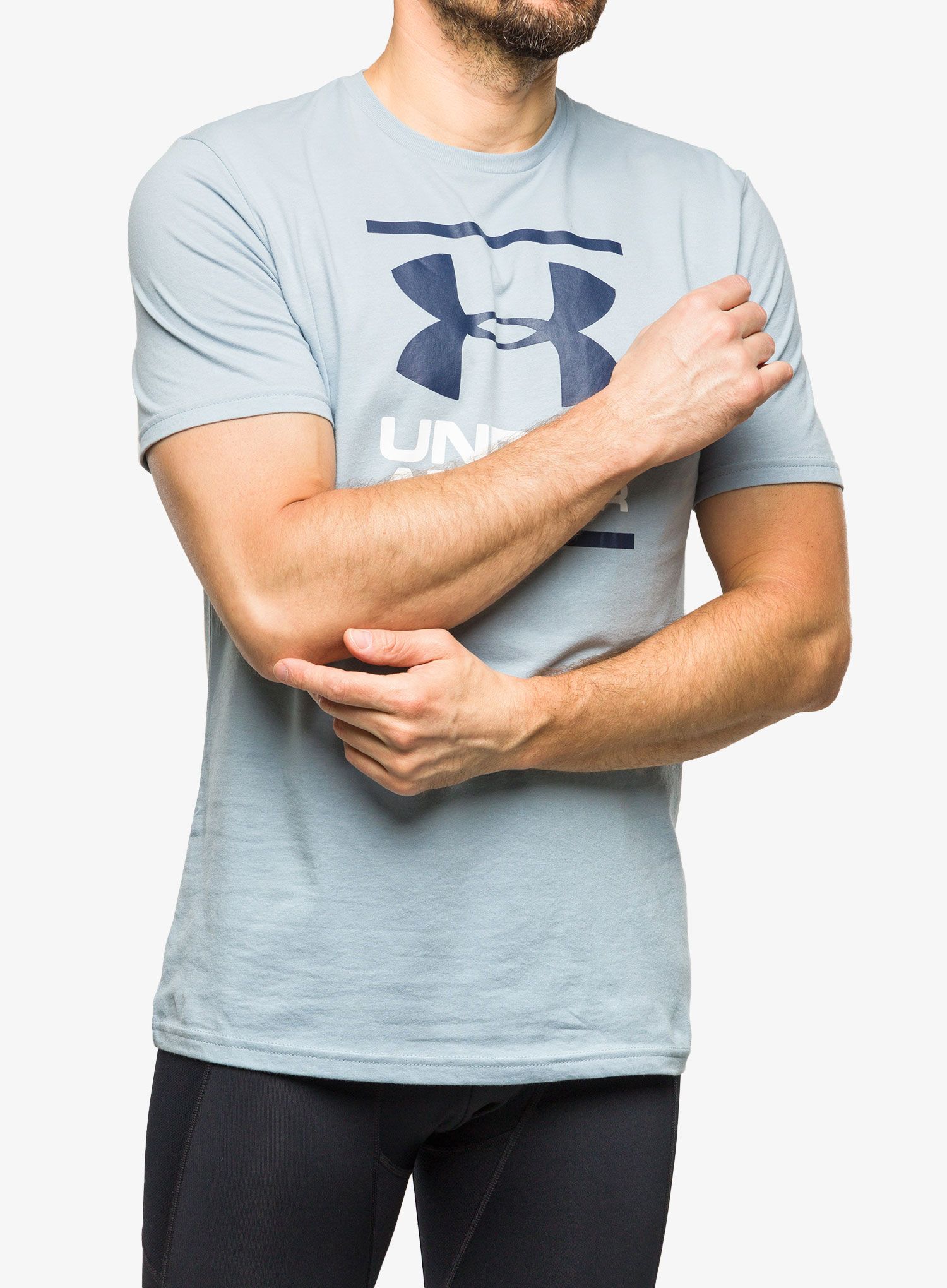 Pánské tričko Under Armour GL Foundation SS T - harbor blue/white