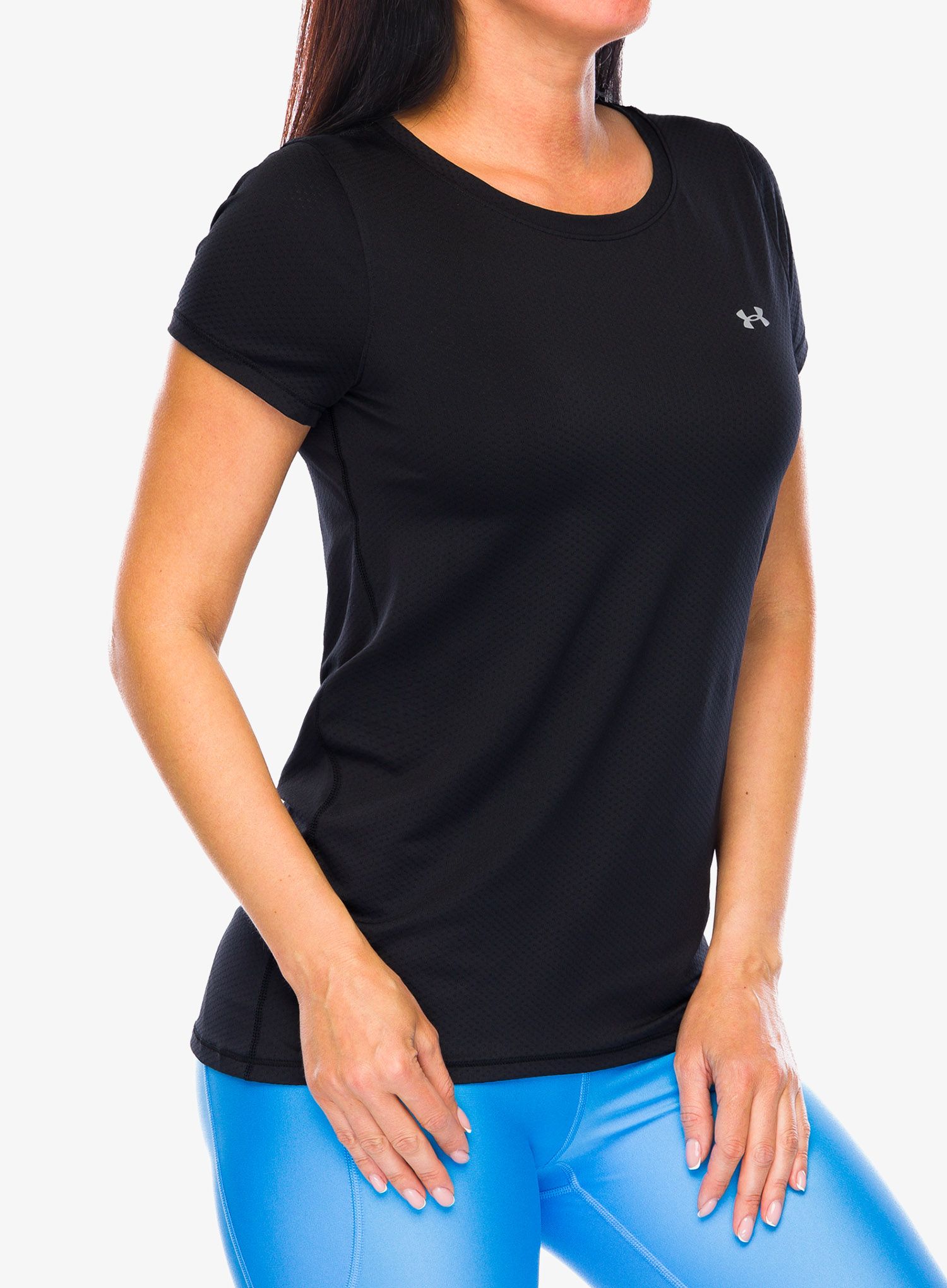 Dámské tričko Under Armour HG Armour S/S - black/metallic silver