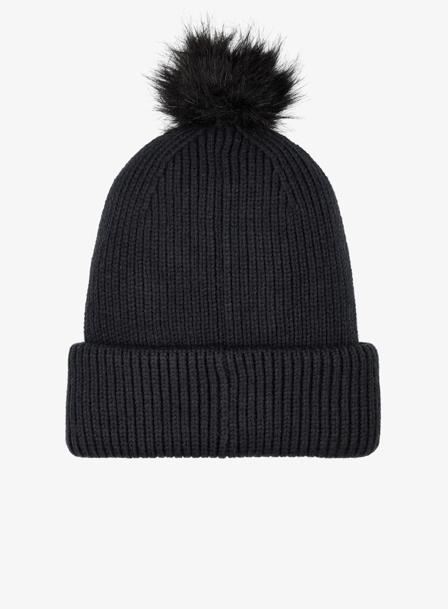 Dámská zimní čepice Under Armour Halftime Ribbed Pom - black