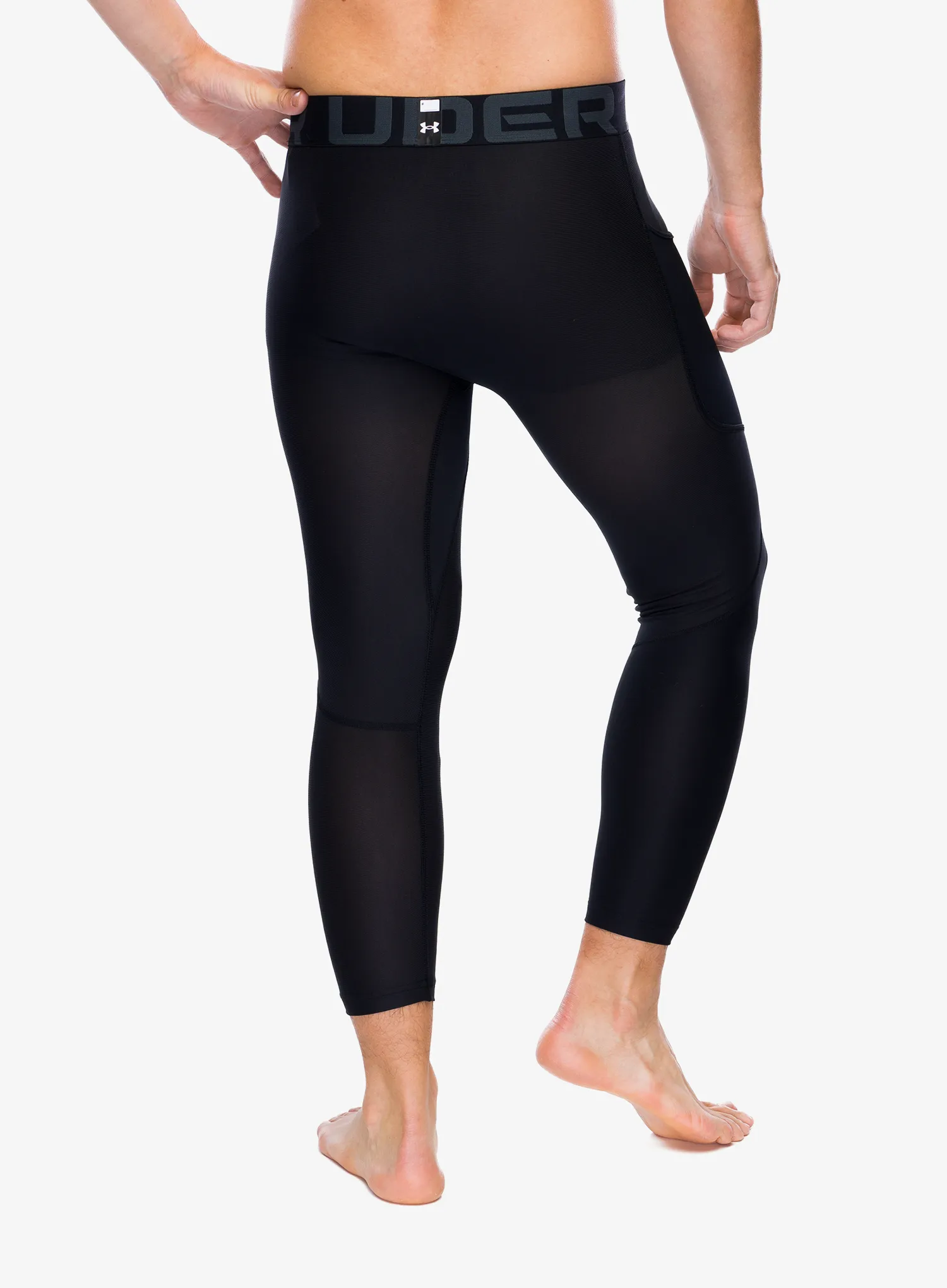 Tréninkové legíny Under Armour HeatGear 3/4 Leggings - black/white