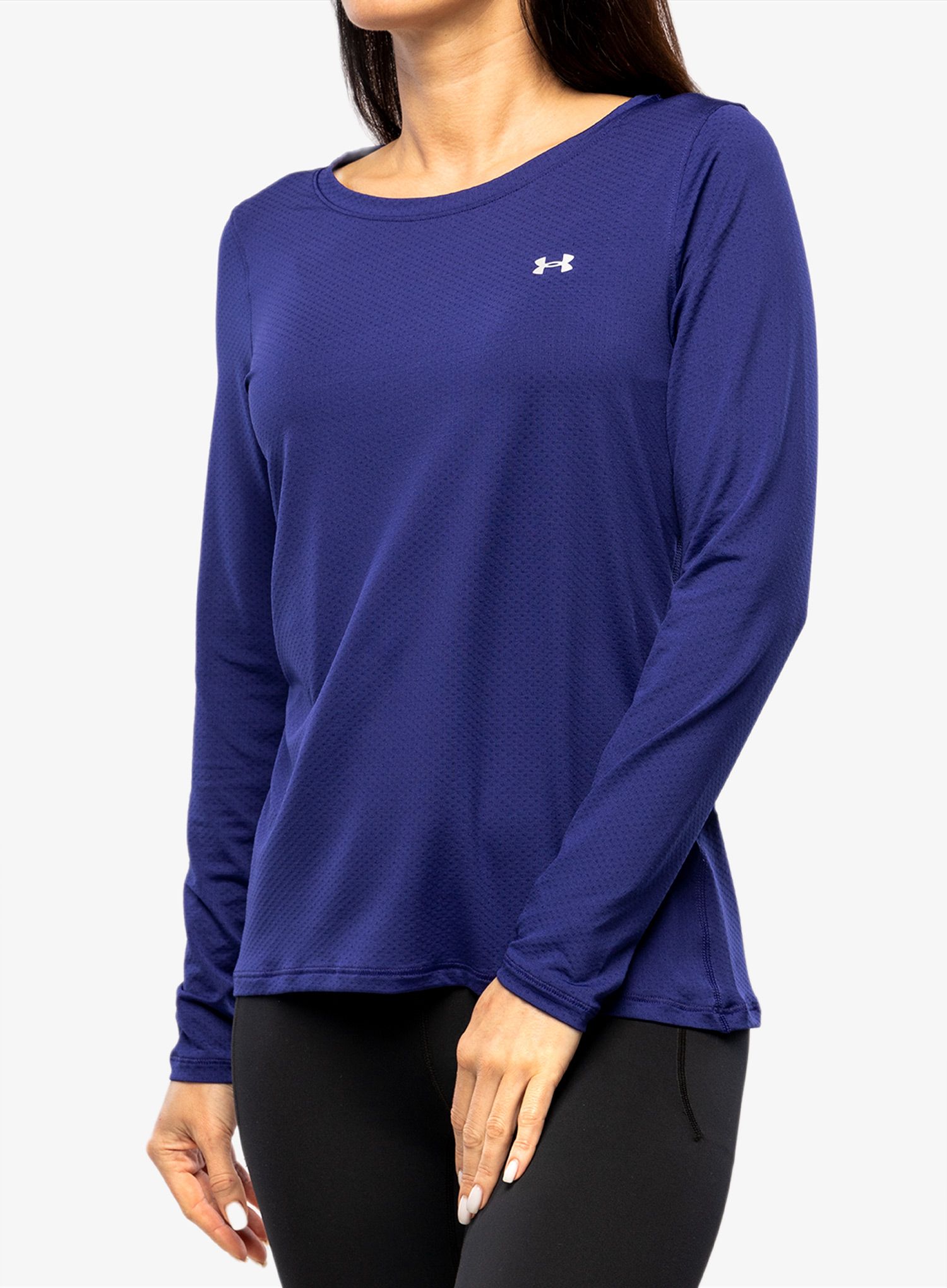 Dámská mikina Under Armour HeatGear Armour Long Sleeve - sonar blue/metallic silver