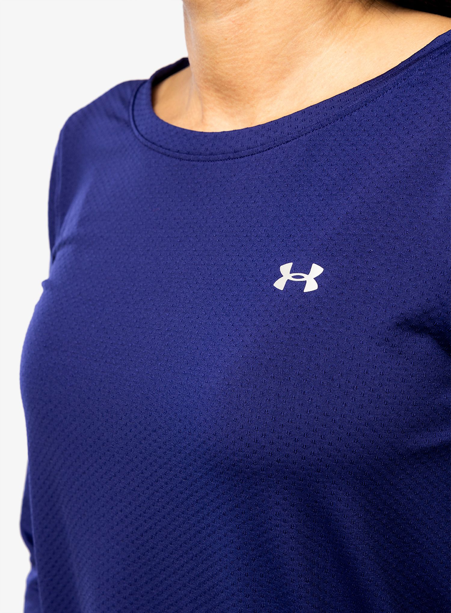 Dámská mikina Under Armour HeatGear Armour Long Sleeve - sonar blue/metallic silver