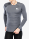 Mikina Under Armour HeatGear Long Sleeve - castlerock/white