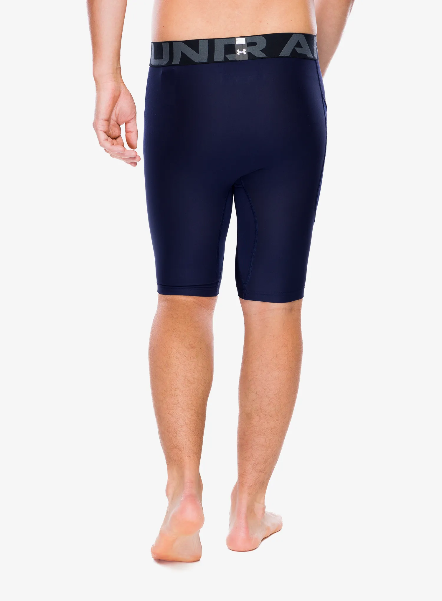 Sportovní kraťasy Under Armour HeatGear Pocket Long Shorts - midnight navy/white