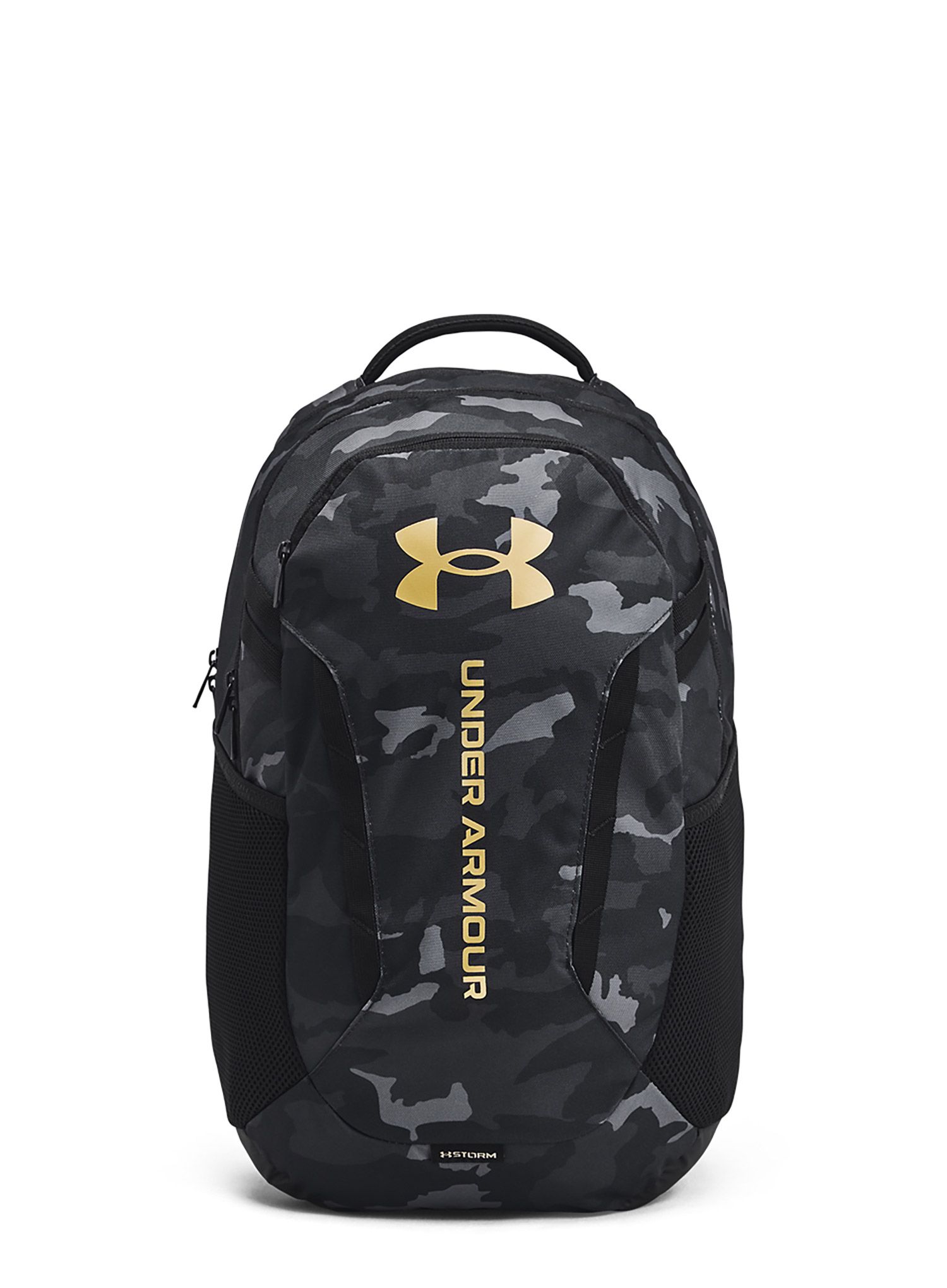 Batoh na notebook Under Armour Hustle 6.0 Backpack - black/black/metallic gold