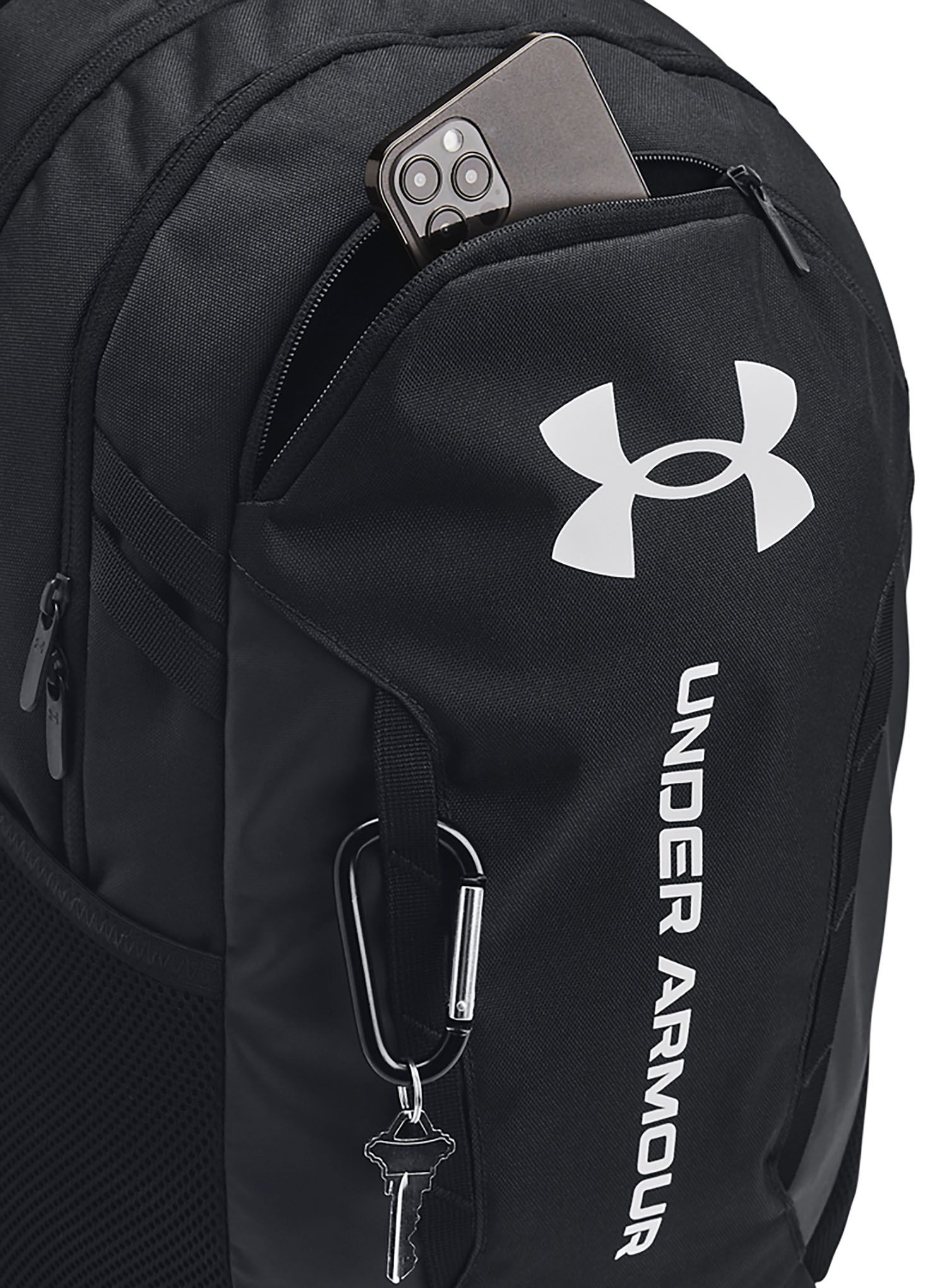 Batoh na notebook Under Armour Hustle 6.0 Backpack - black/black/white