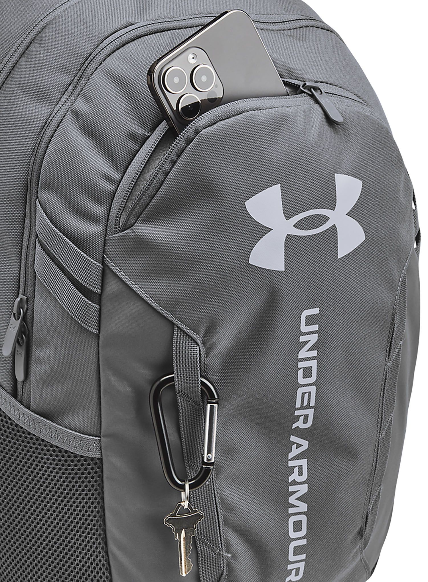 Batoh na notebook Under Armour Hustle 6.0 Backpack - castlerock/steel