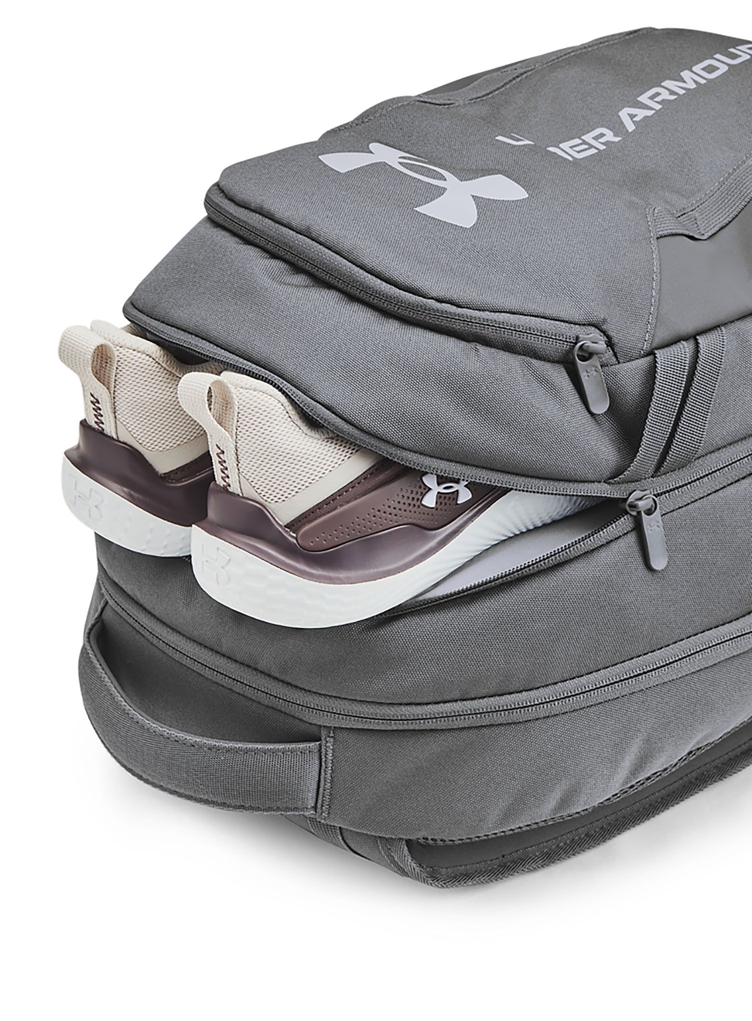 Batoh na notebook Under Armour Hustle 6.0 Backpack - castlerock/steel