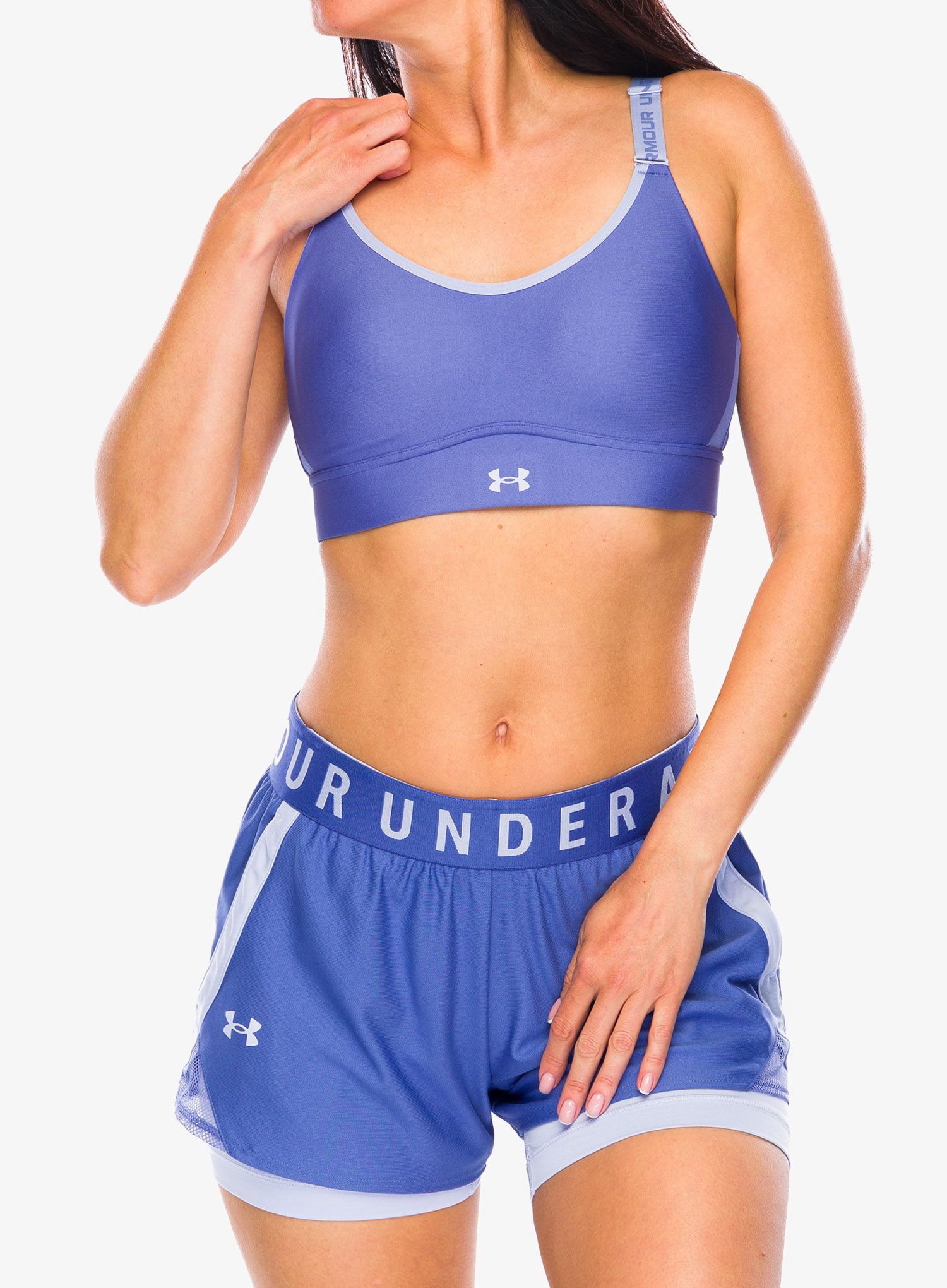Sportovní podprsenka Under Armour Infinity 2.0 Mid Sports Bra - starlight/celeste