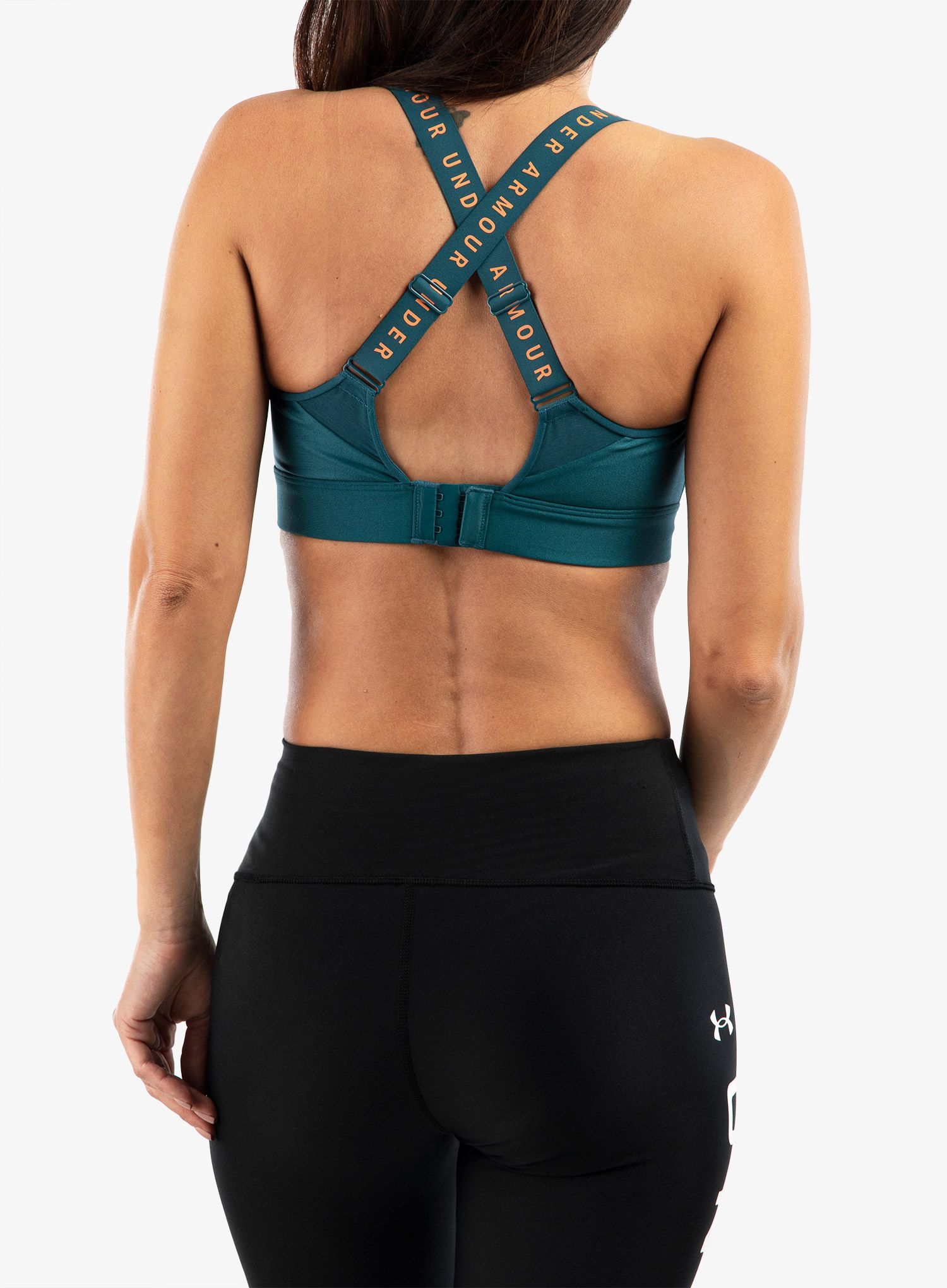 Sportovní podprsenka Under Armour Infinity High Bra - t.teal/sunset blvr