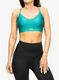 Sportovní podprsenka Under Armour Infinity Low Covered Sports Bra - coastal teal/birdie green