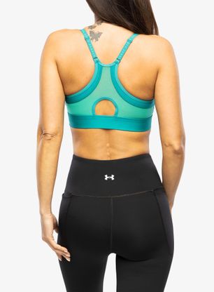 Sportovní podprsenka Under Armour Infinity Low Covered Sports Bra - coastal teal/birdie green