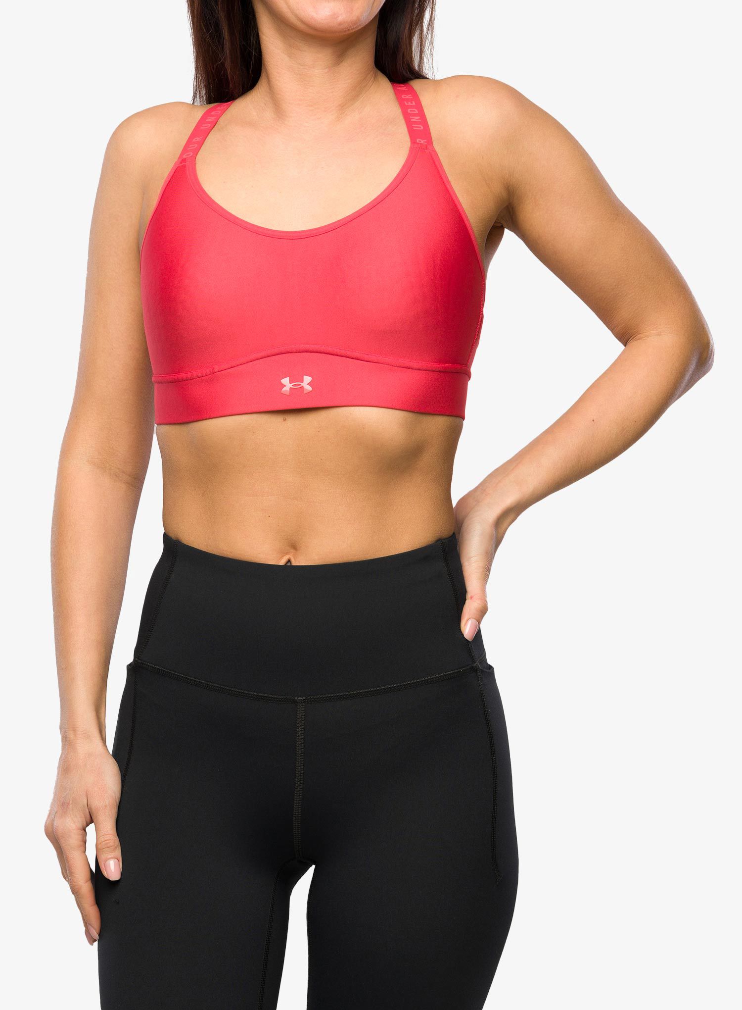Sportovní podprsenka Under Armour Infinity Mid Covered Sports Bra - chakra/after burn
