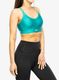 Sportovní podprsenka Under Armour Infinity Mid Covered Sports Bra - coastal teal/c.teal/lime surge