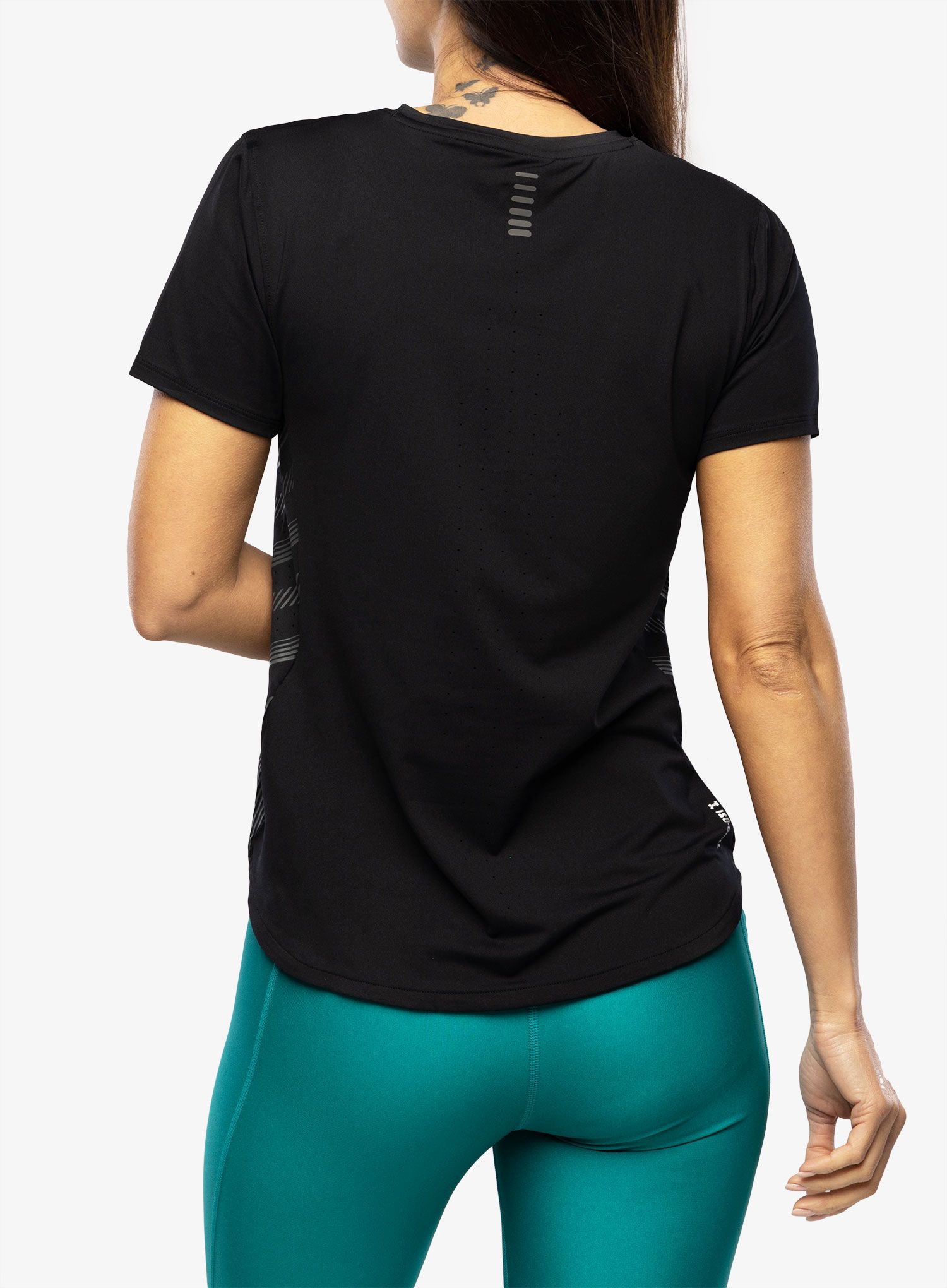 Běžecké tričko dámské Under Armour Iso-Chill Laser Tee II - black/pitch gray/reflective
