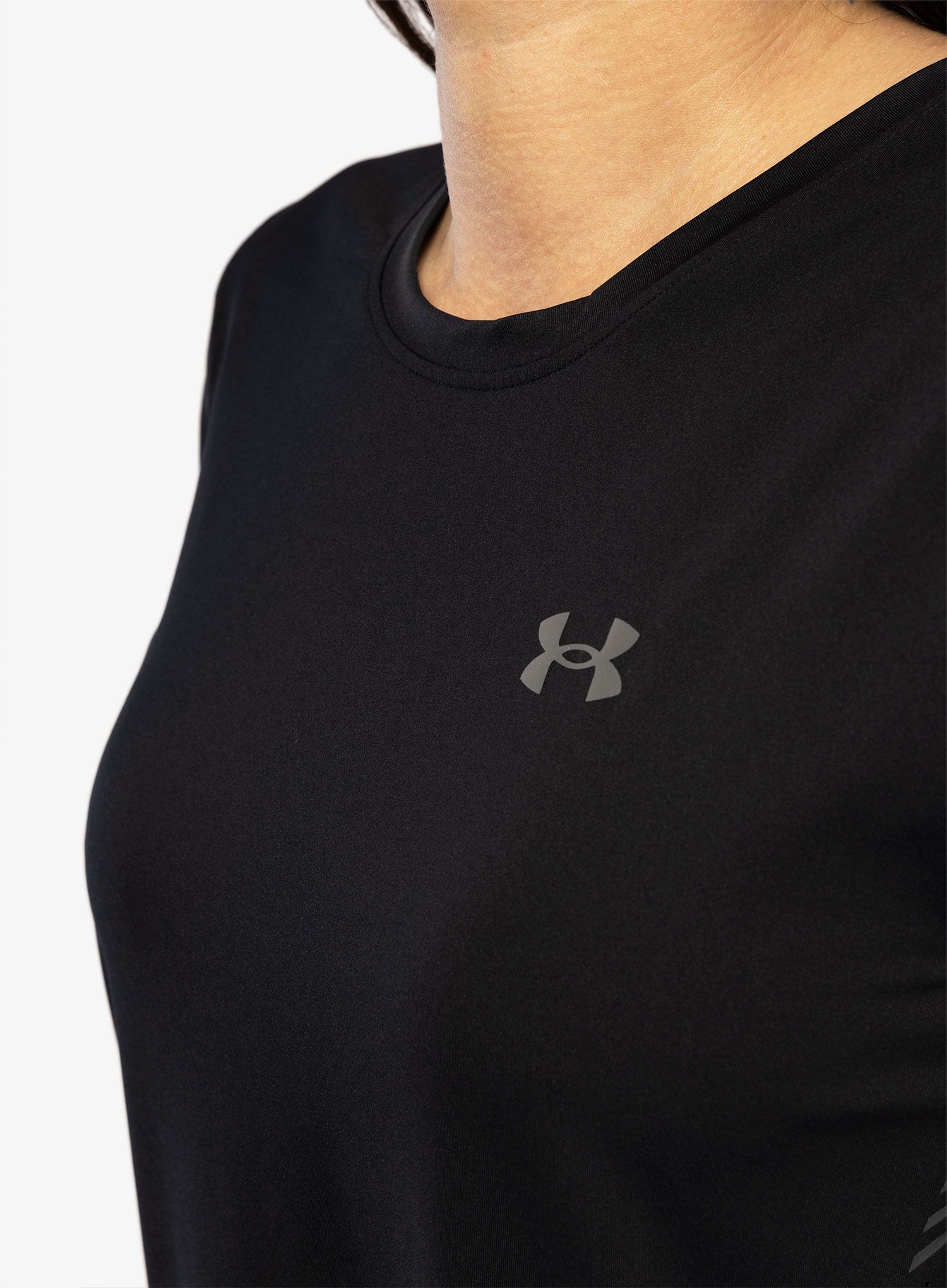 Běžecké tričko dámské Under Armour Iso-Chill Laser Tee II - black/pitch gray/reflective