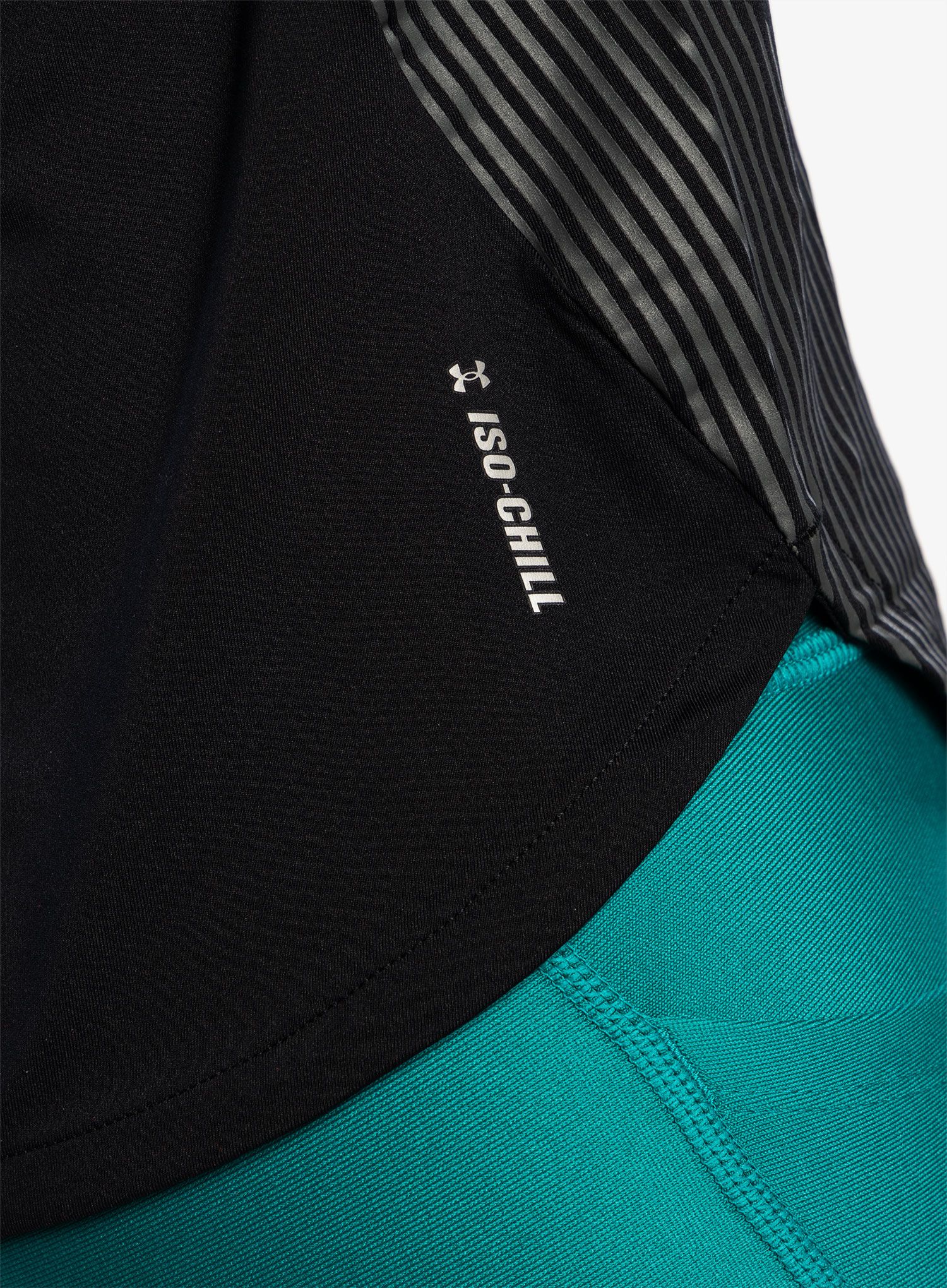 Běžecké tričko dámské Under Armour Iso-Chill Laser Tee II - black/pitch gray/reflective