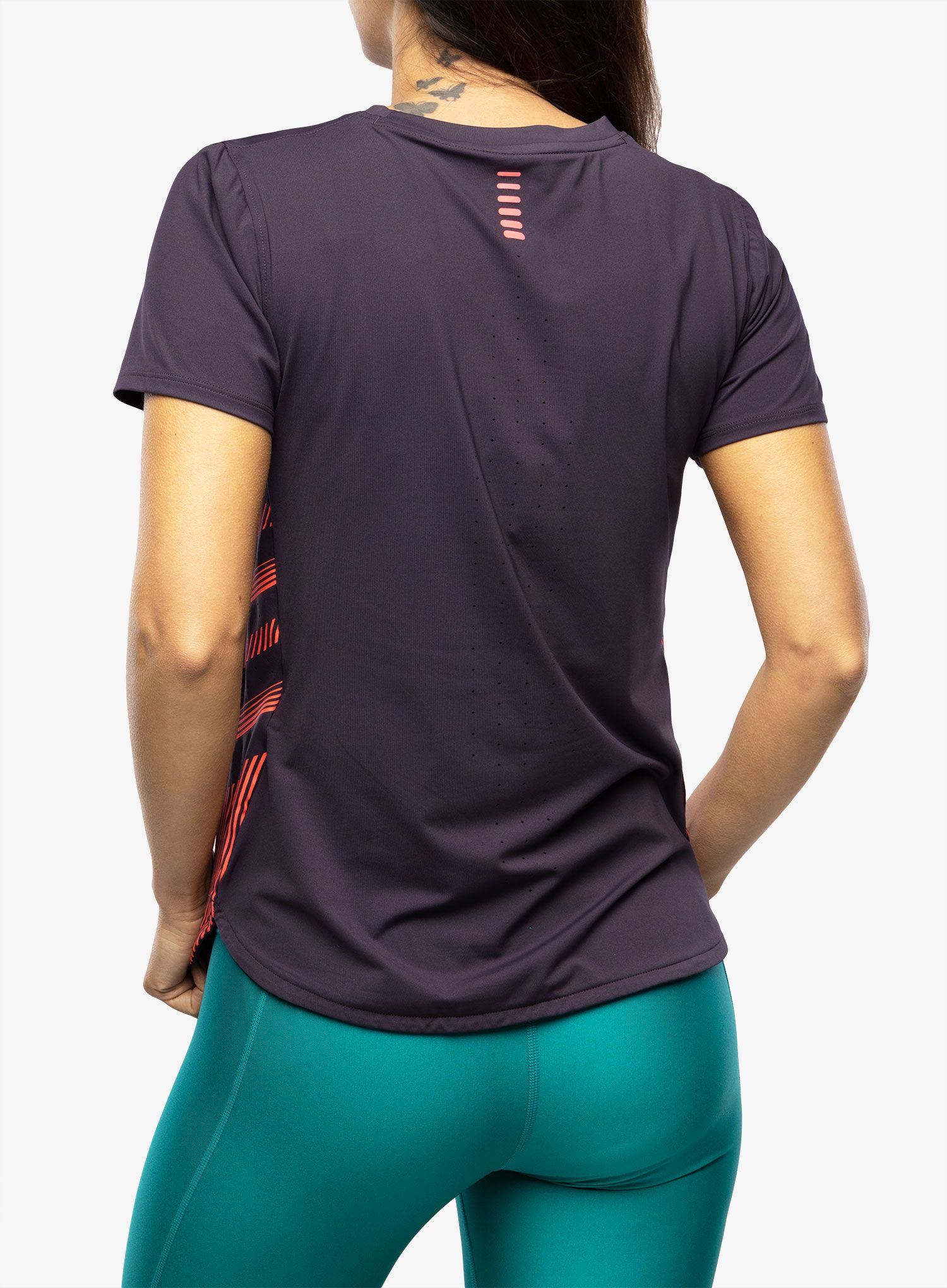 Běžecké tričko dámské Under Armour Iso-Chill Laser Tee II - tux purple/reflective