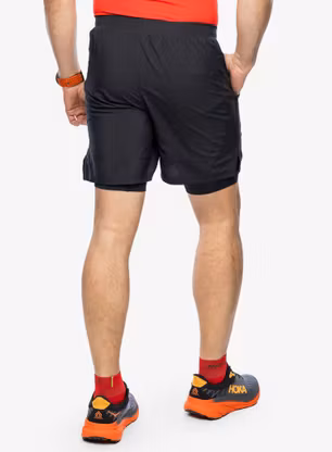 Běžecké kraťasy Under Armour Launch 7 inch 2-in-1 Short - black/black/reflective