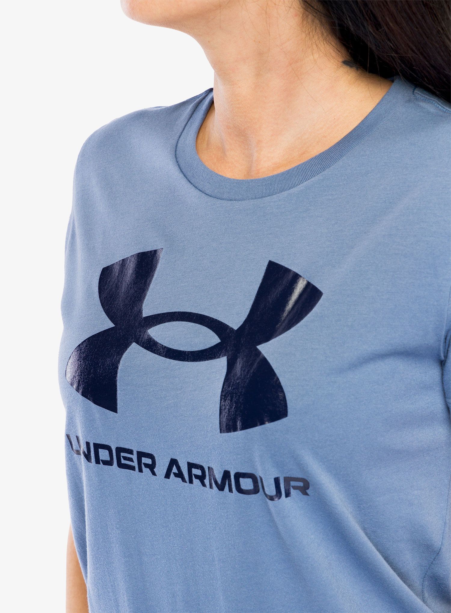 Dámské tričko Under Armour Live Sportstyle Graphic SSC - m.blue