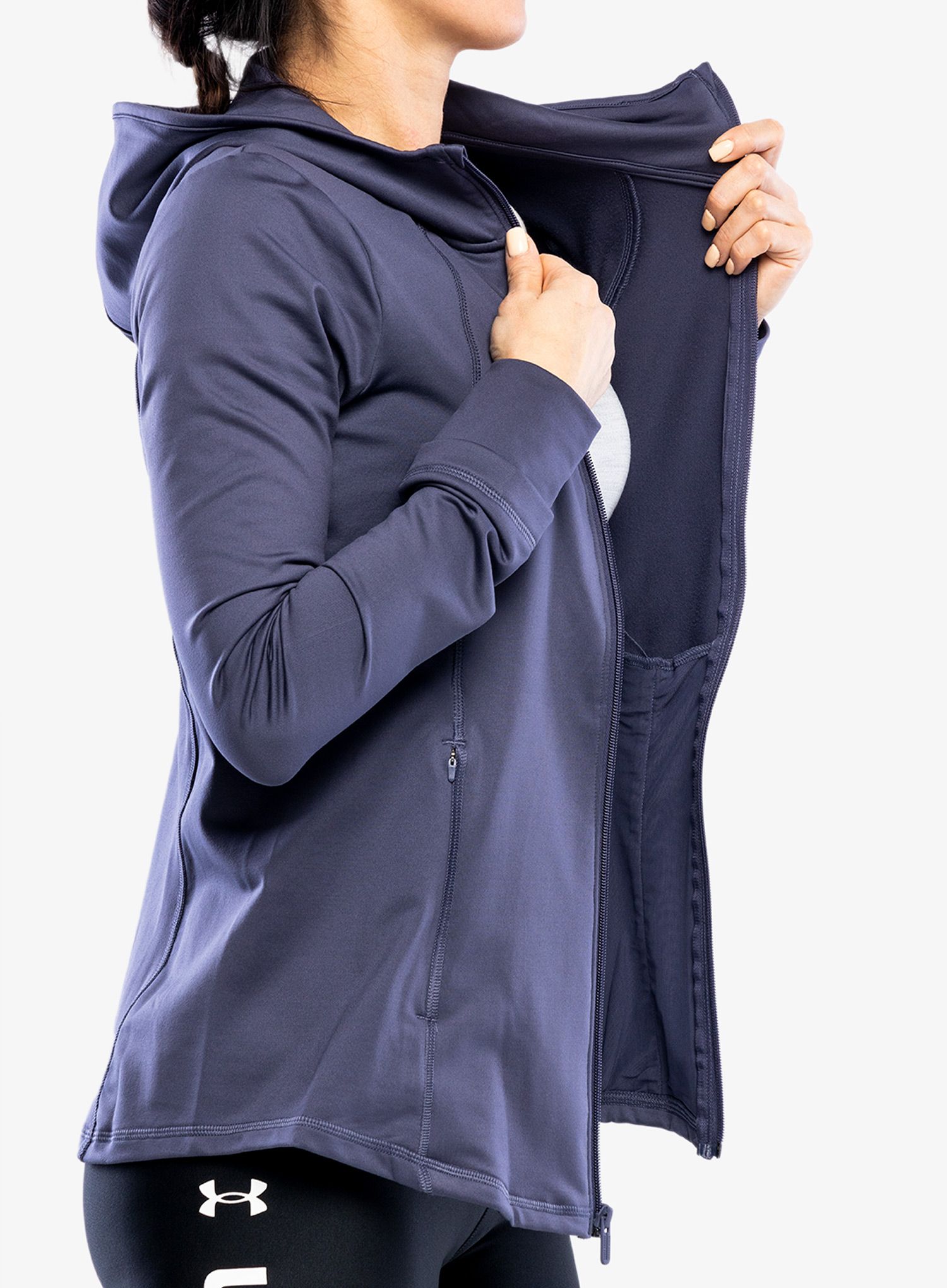 Dámská mikina Under Armour Meridian Cold Weather Jacket - steel/purple