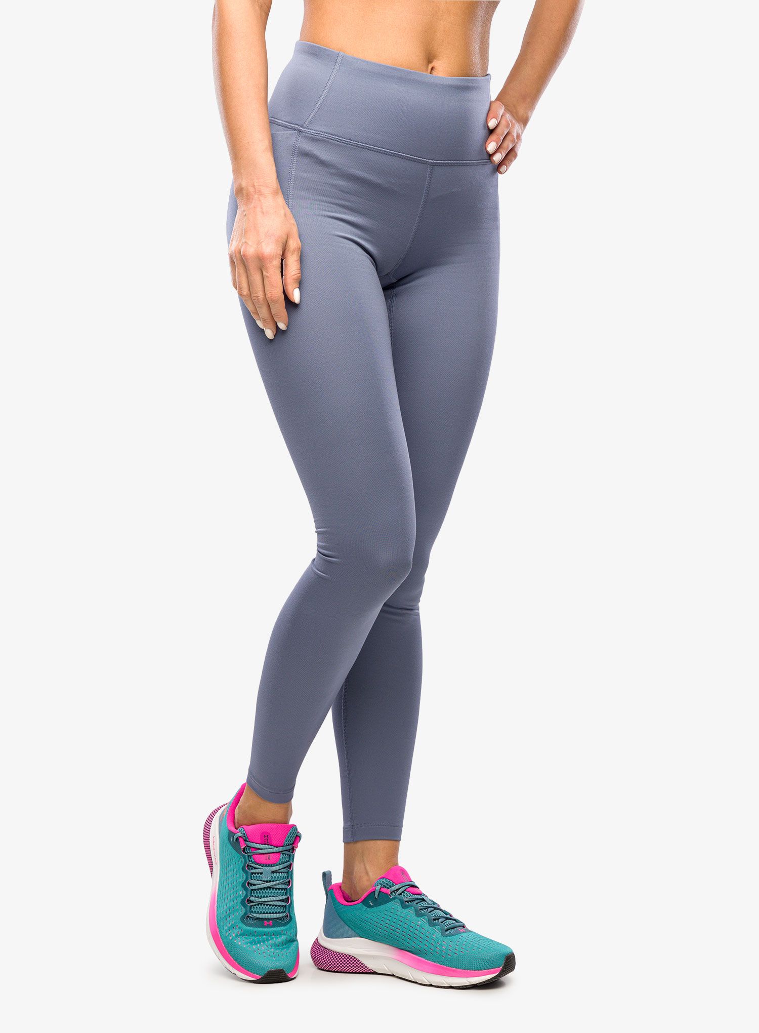 Dámské běžecké legíny Under Armour Meridian Cold Weather Leggings - purple/steel
